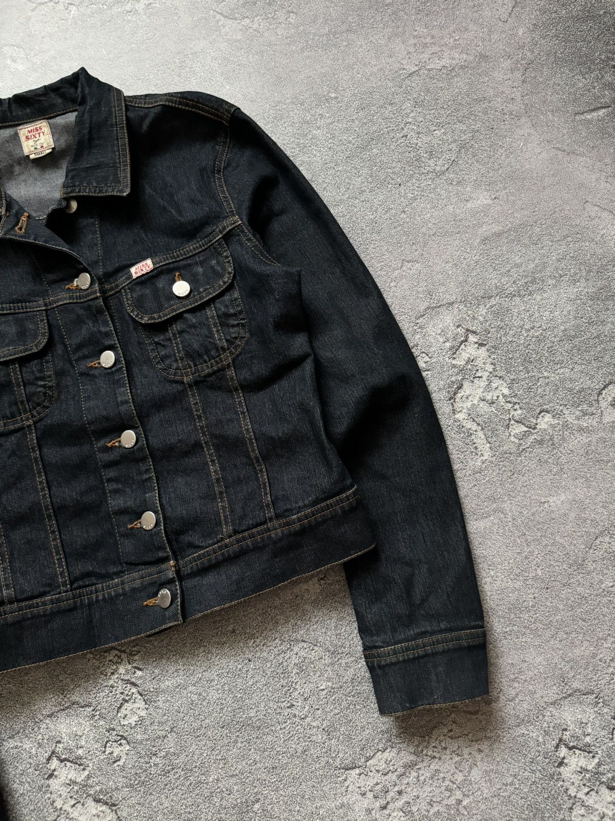 Miss Sixty × Vintage Miss sixty S denim button up jacket bomber y2k Size S / US 4 / IT 40 - 6 Thumbnail