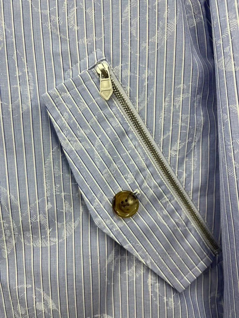 Hermes Hermes Blue Striped Men's Pig Nose Print Jacket Size US M / EU 48-50 / 2 - 3 Thumbnail