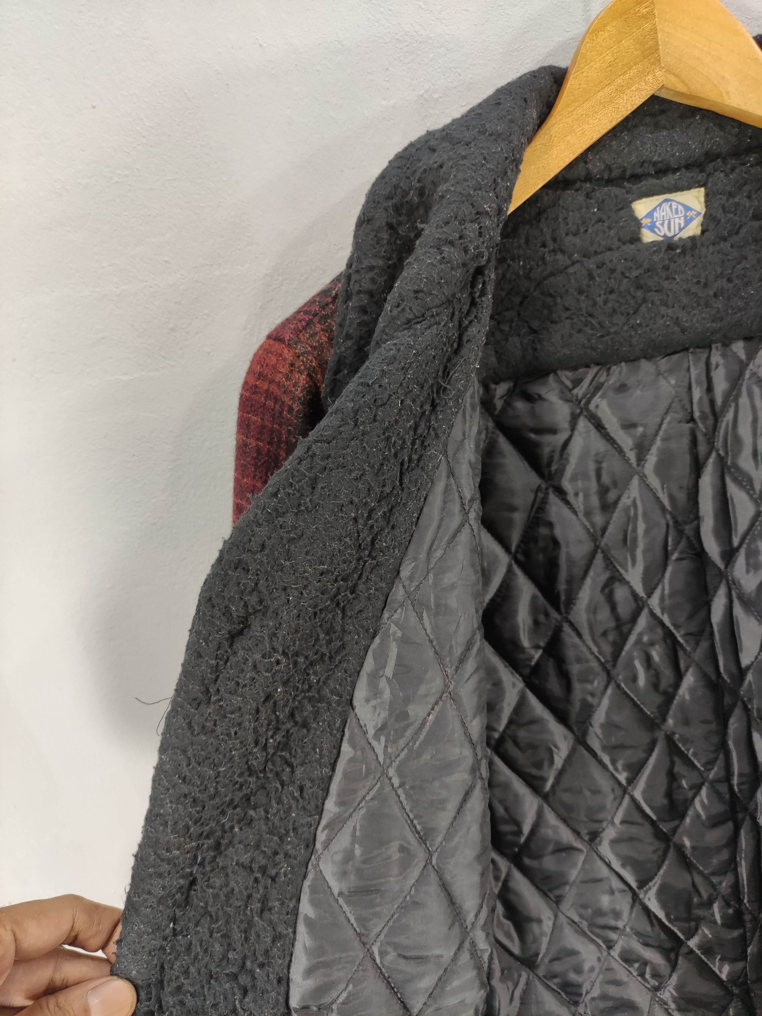 Japanese Brand Vintage Naked Sun Plaid Wool Jacket Lined Quilted Size S / US 4 / IT 40 - 5 Thumbnail