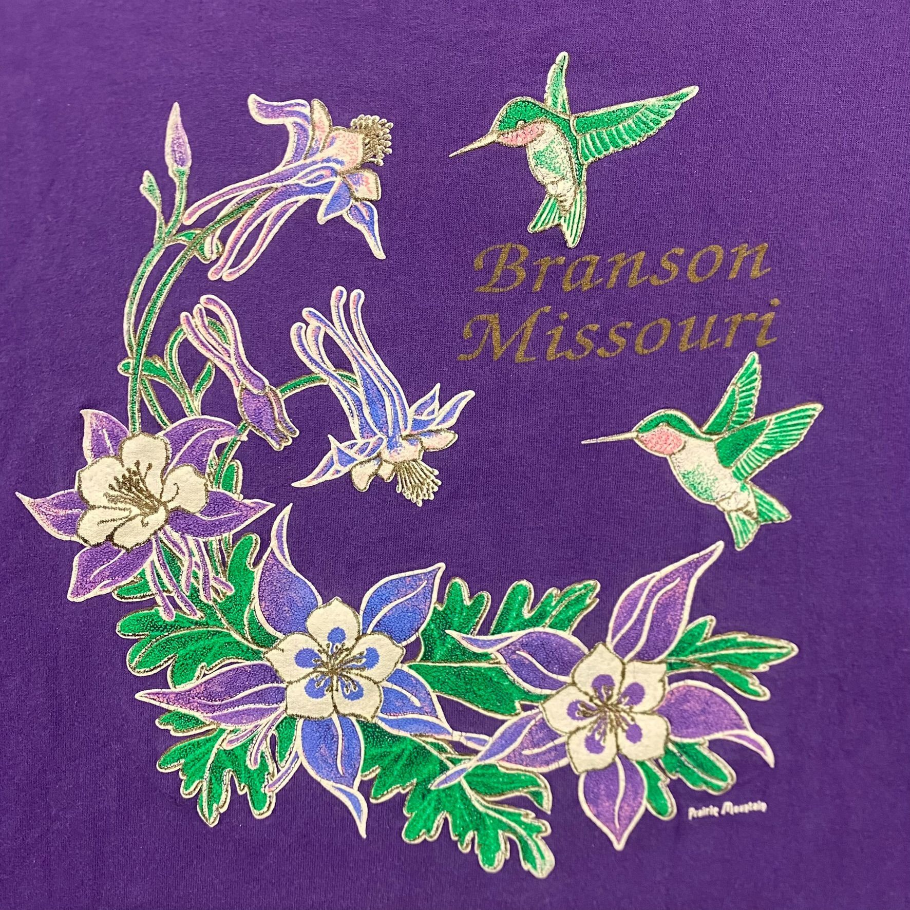 Vintage Vintage 90s Branson Missouri Birds T-Shirt Nature Floral Art Size US L / EU 52-54 / 3 - 2 Thumbnail