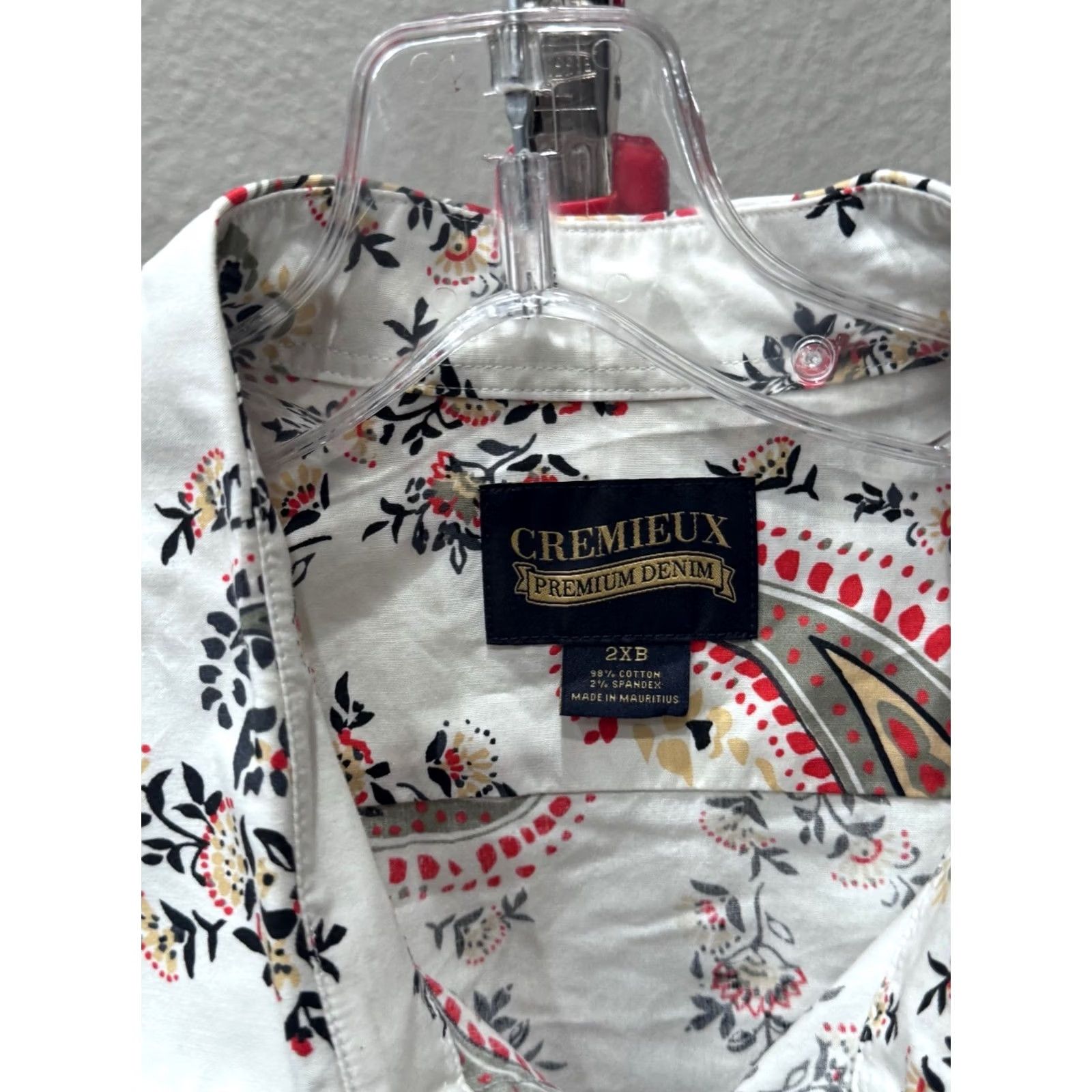Cremieux Daniel Cremieux Premium Paisley Shirt 2XB Men Short Sleeve Button Up Multicolor Shirt Size US XXL / EU 58 / 5 - 7 Thumbnail