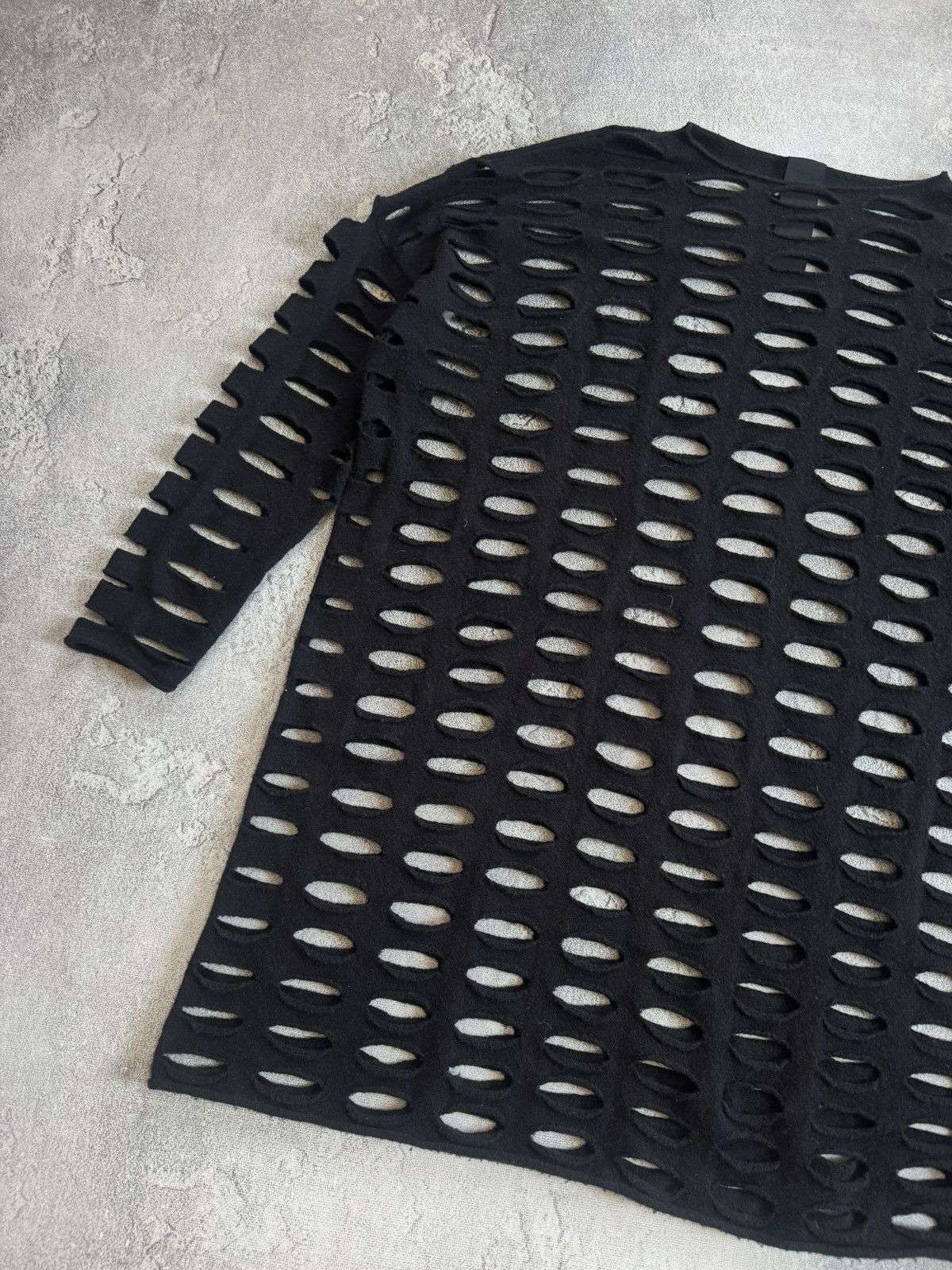 Rundholz Rundholz S/size full of holes dress 👗 avantgarde long sleeve Size S / US 4 / IT 40 - 10 Thumbnail