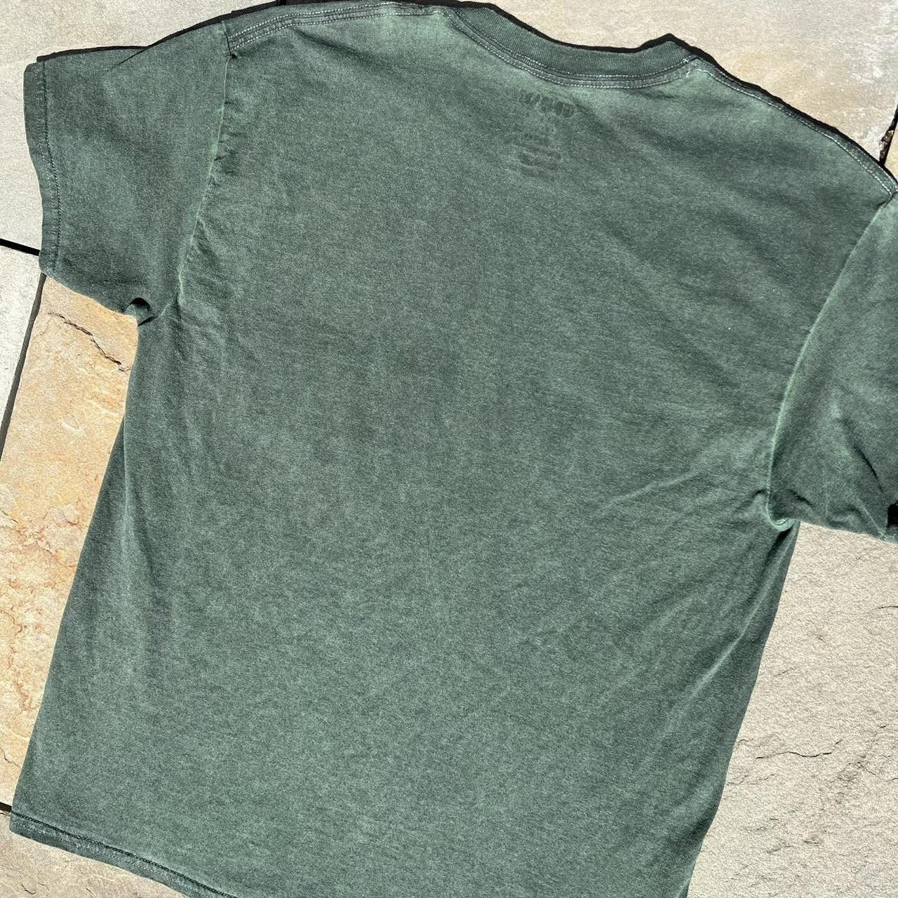 Gildan New Reworked Overdyed Dark Green Garment Dyed T-Shirt Size US M / EU 48-50 / 2 - 5 Thumbnail