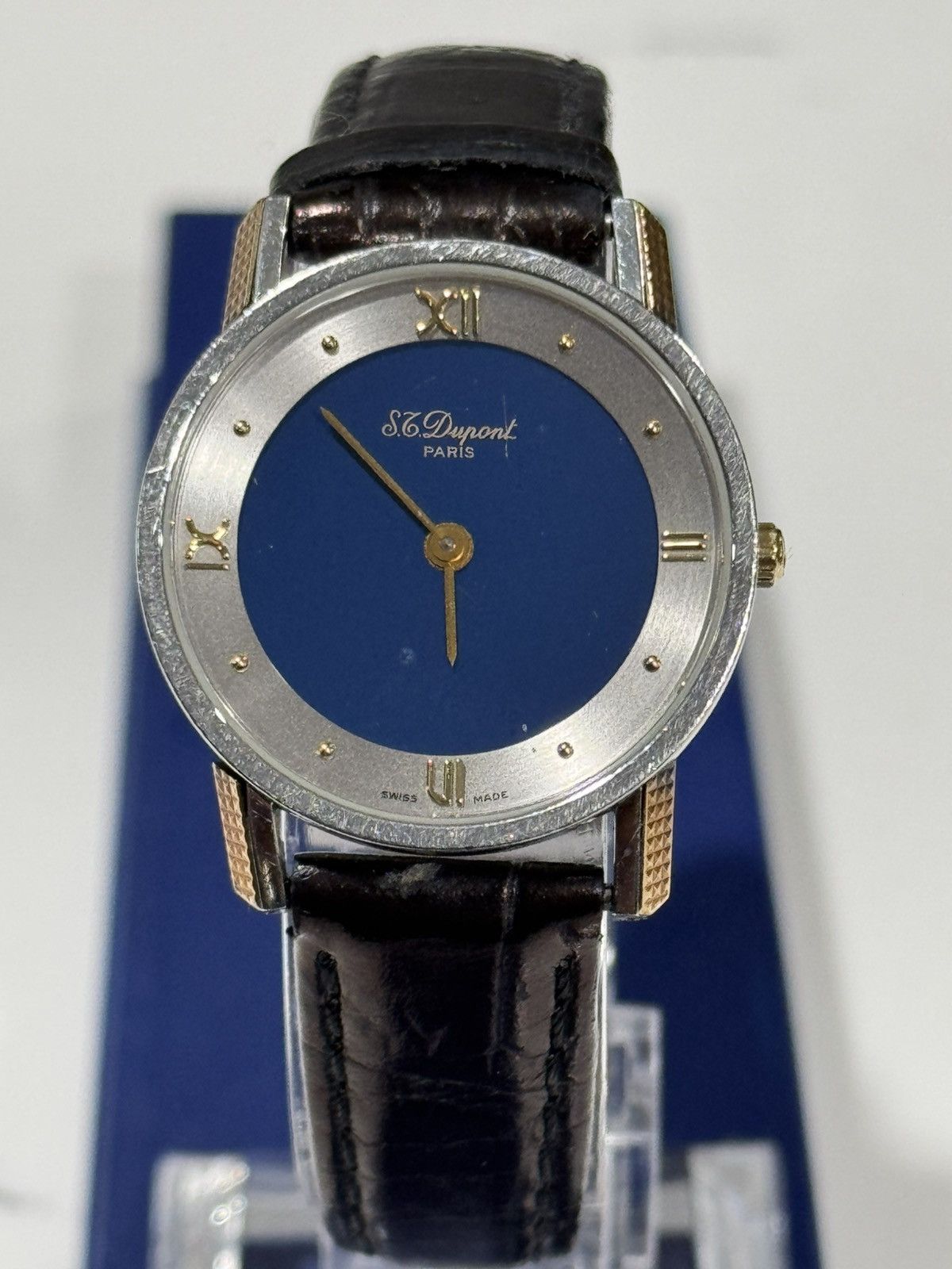 S.T. Dupont ST Dupont Unisex Watch Blue Gold plated Size ONE SIZE - 1 Thumbnail