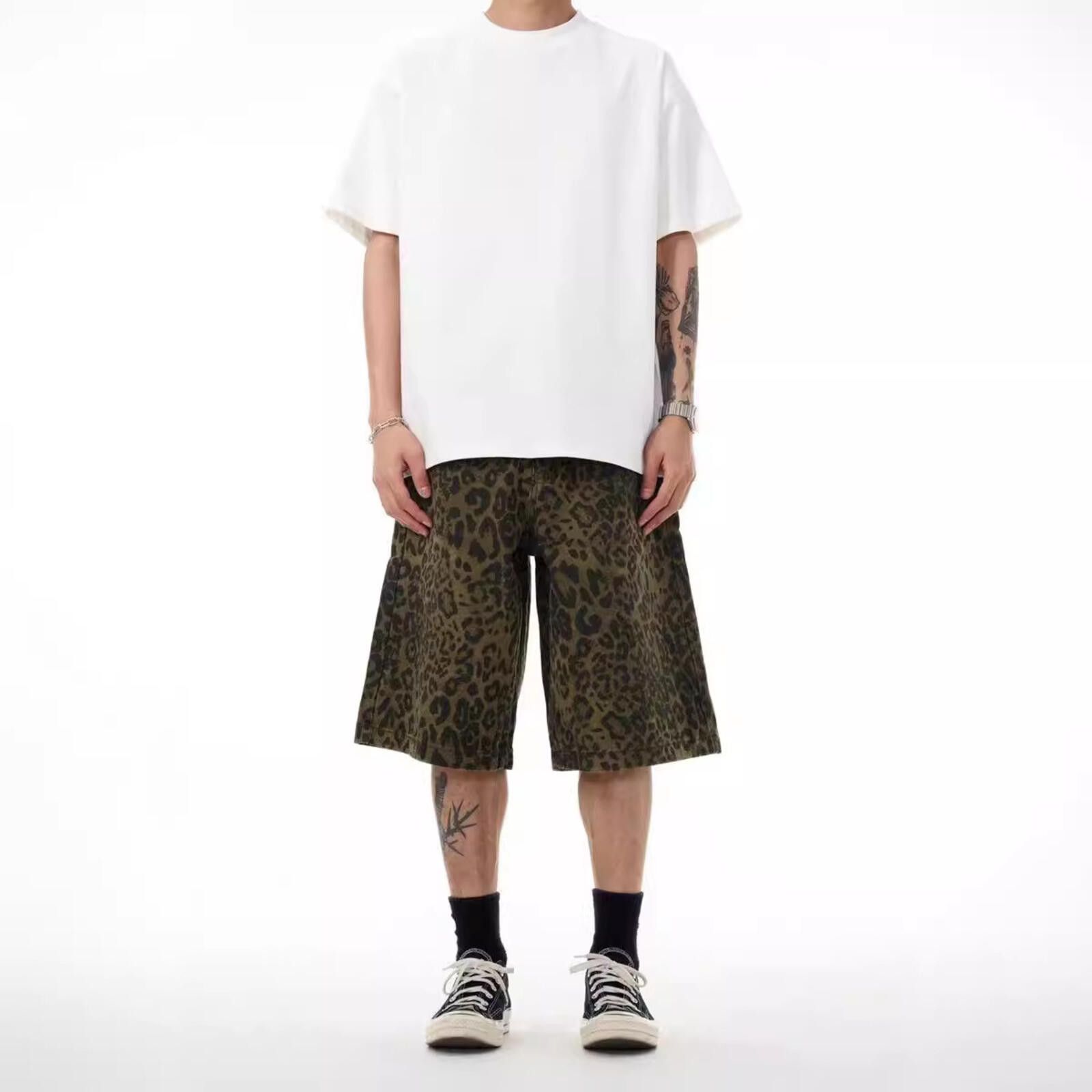 Other Leopard Baggy Loose Jorts Shorts Size US 28 / EU 44 - 5 Thumbnail