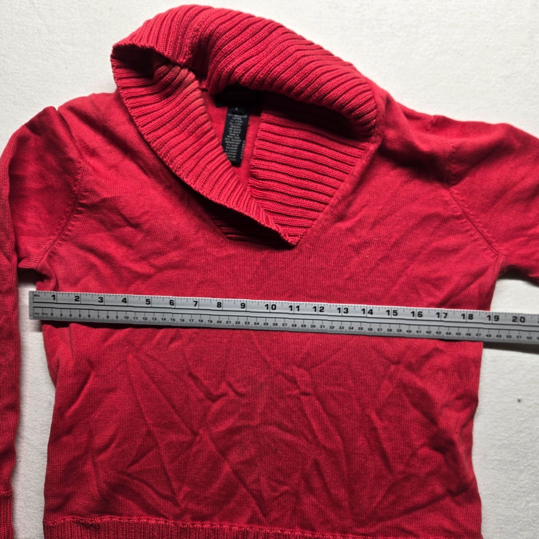 Jones New York VINTAGE Jones New York Signature Solid Red Cowl Neck Sweater Adult Women's Size L Winter Fall Knit Office Casual Size L / US 10 / IT 46 - 3 Thumbnail