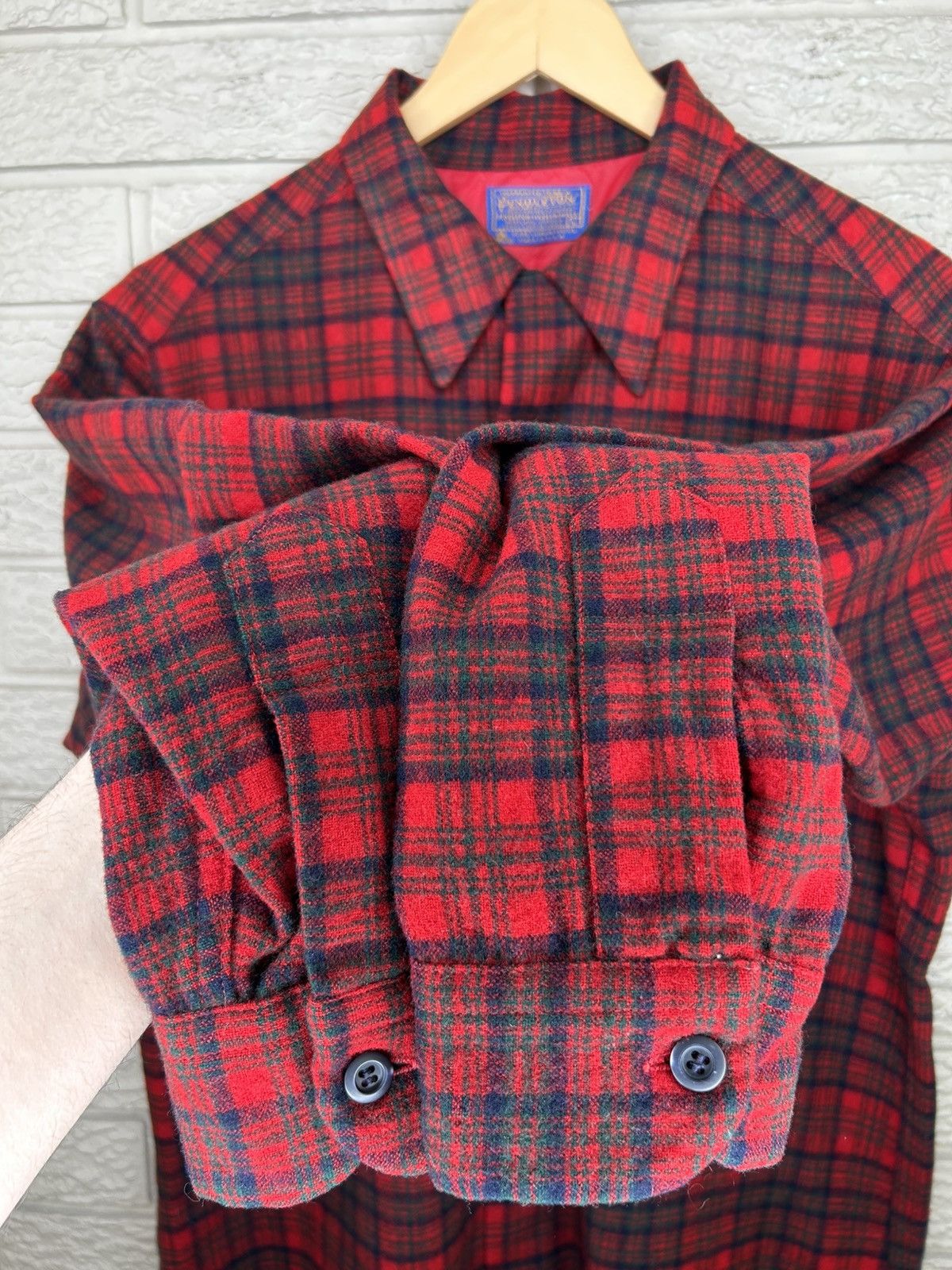 Pendleton Vintage 60s Pendleton Loop Collar Wool Board Shirt Size US L / EU 52-54 / 3 - 10 Thumbnail