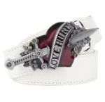 Other Gold Color Buckle White Belt Love Hunter Belt Size ONE SIZE - 4 Thumbnail