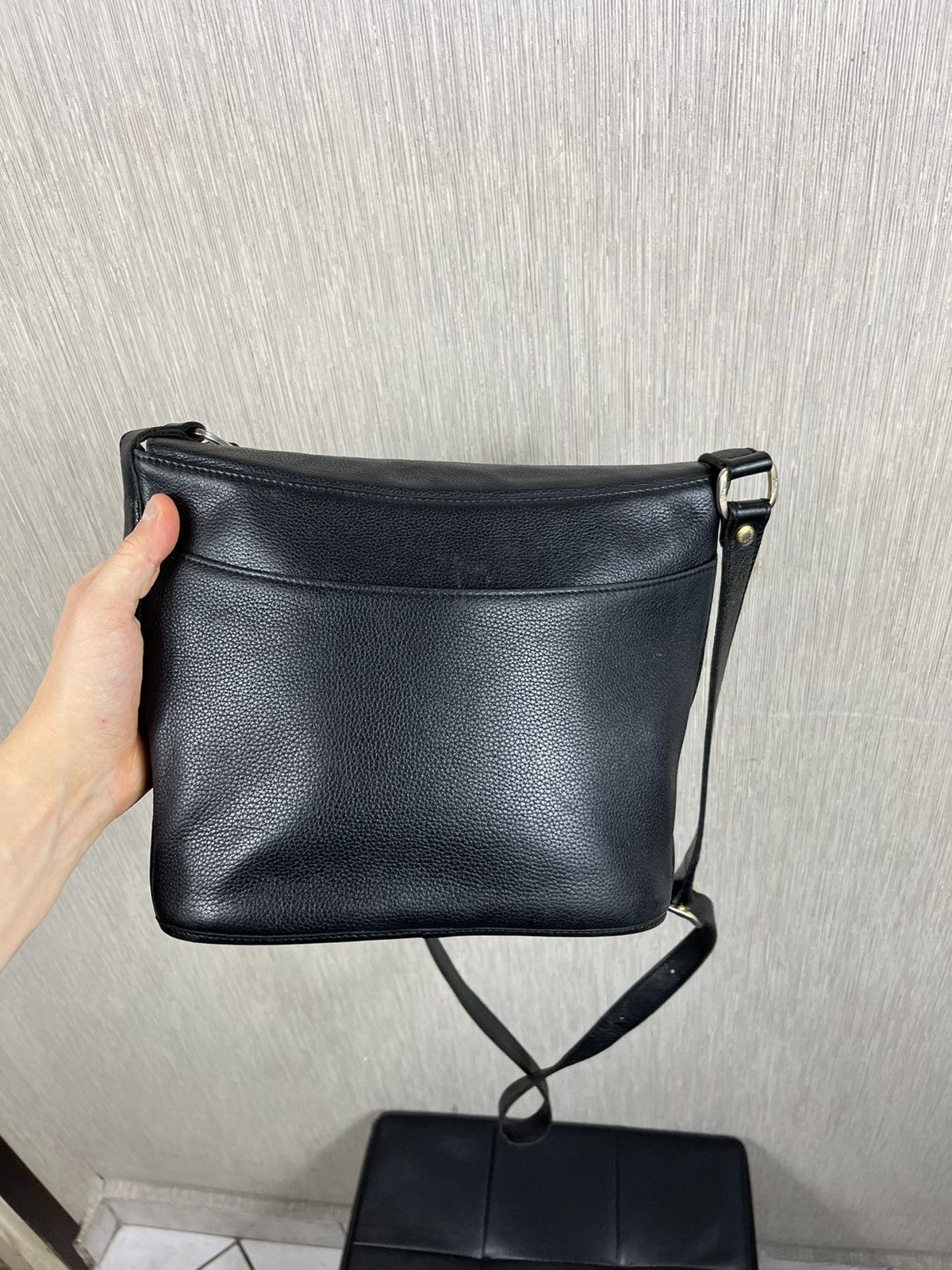 Leather × Longchamp × Vintage Vintage Longchamp crossbody genuine leather bucket bag logo Size ONE SIZE - 10 Thumbnail