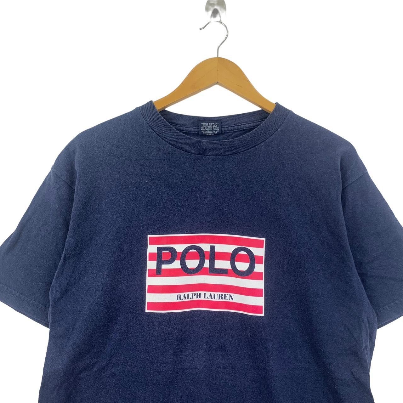 Polo Ralph Lauren Vintage POLO RALPH LAUREN Cross Flag Tee Shirt Top USA Size US L / EU 52-54 / 3 - 2 Thumbnail