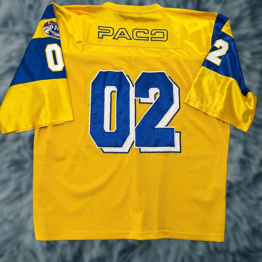 Vintage VINTAGE Paco Athletics Shirt Adult 2XL Yellow Football Jersey 90s Streetwear Mens Shirt Size US XXL / EU 58 / 5 - 1 Thumbnail