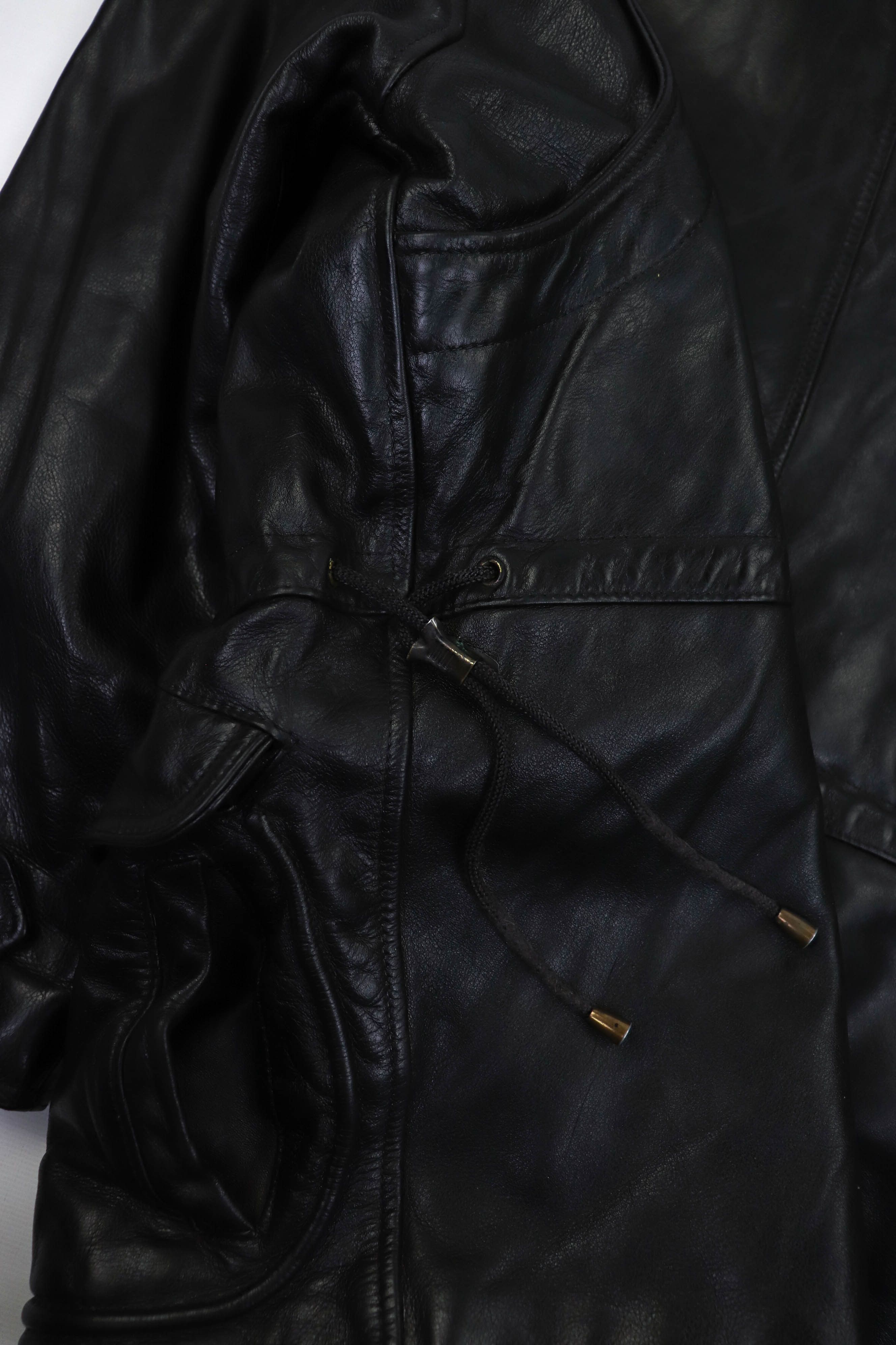 NFL 90s Vintage REDSKINS Black Heavy Leather Jacket Parka Size US L / EU 52-54 / 3 - 11 Thumbnail