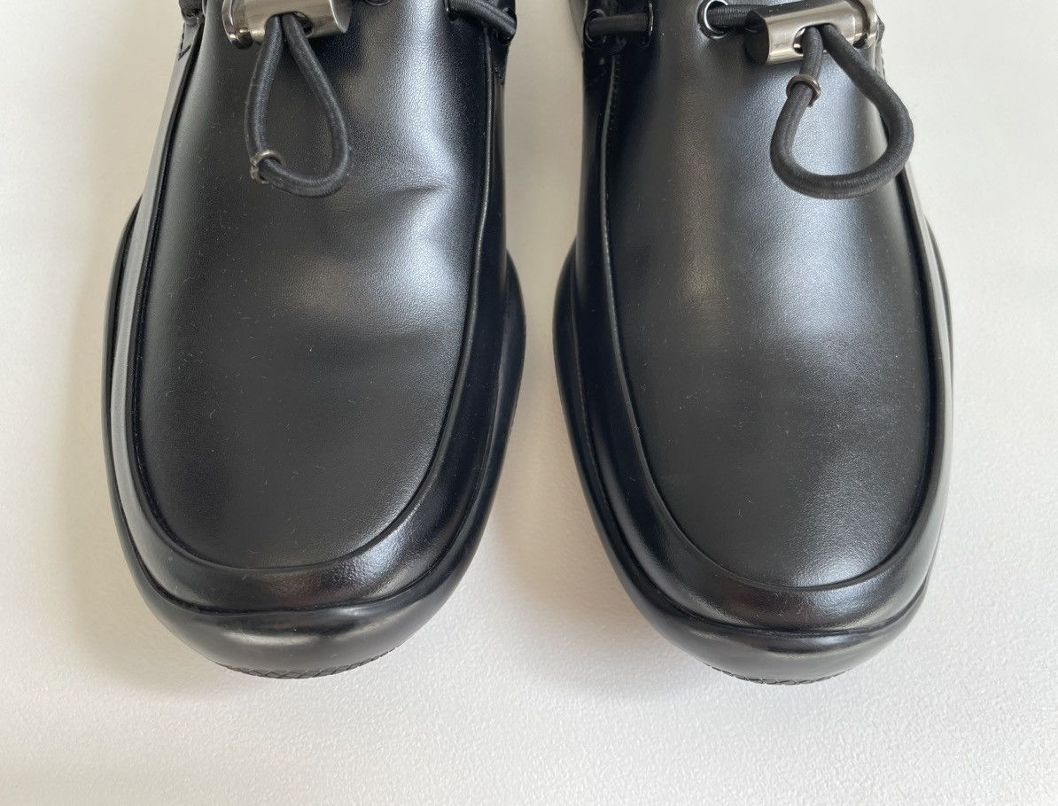 Prada Black Leather ‘Bunjee Cord’ Loafers Size US 9 / EU 42 - 5 Thumbnail