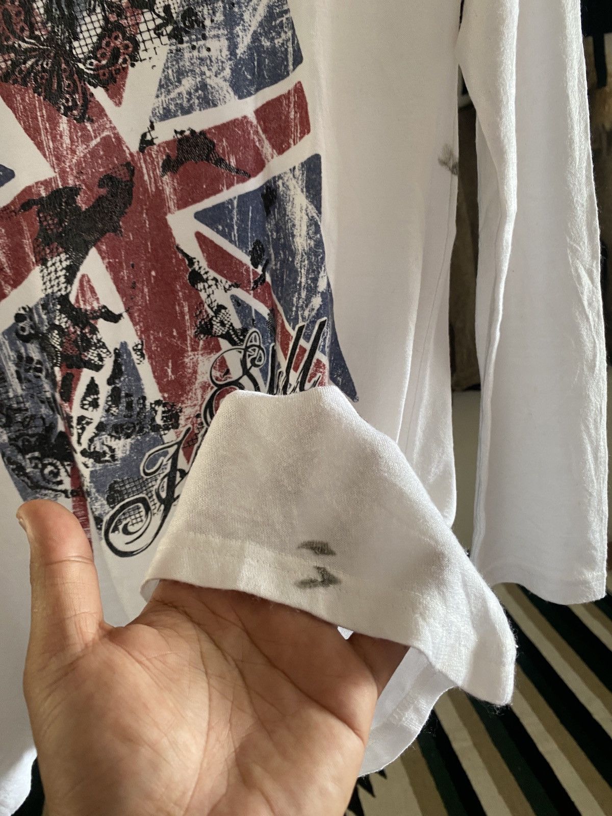 Hysteric Glamour Sky Bomber Union Jack Poem Longsleeve Tee Size US M / EU 48-50 / 2 - 12 Thumbnail