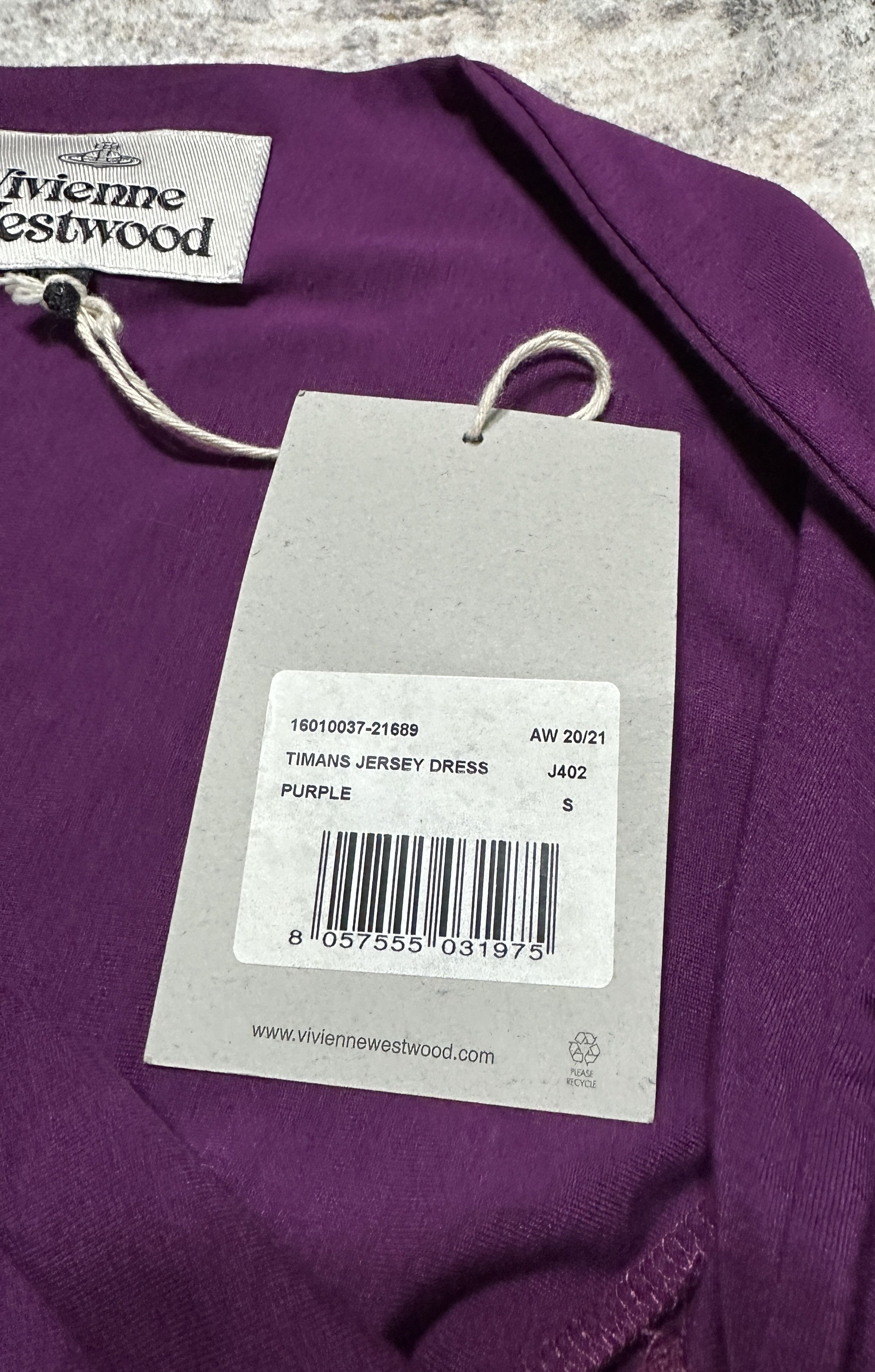 Vivienne Westwood Purple viscose dress Size S / US 4 / IT 40 - 7 Thumbnail