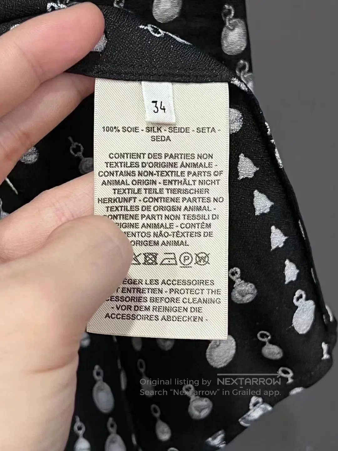 Hermes Hermes New Printed Beaded Long Sleeve Shirt. Size US S / EU 44-46 / 1 - 5 Thumbnail