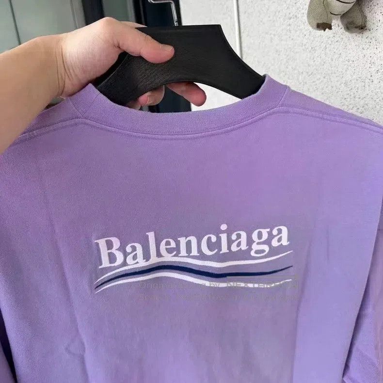Balenciaga Balenciaga Purple Cola Short Sleeve T-Shirt S Size Size US S / EU 44-46 / 1 - 4 Thumbnail