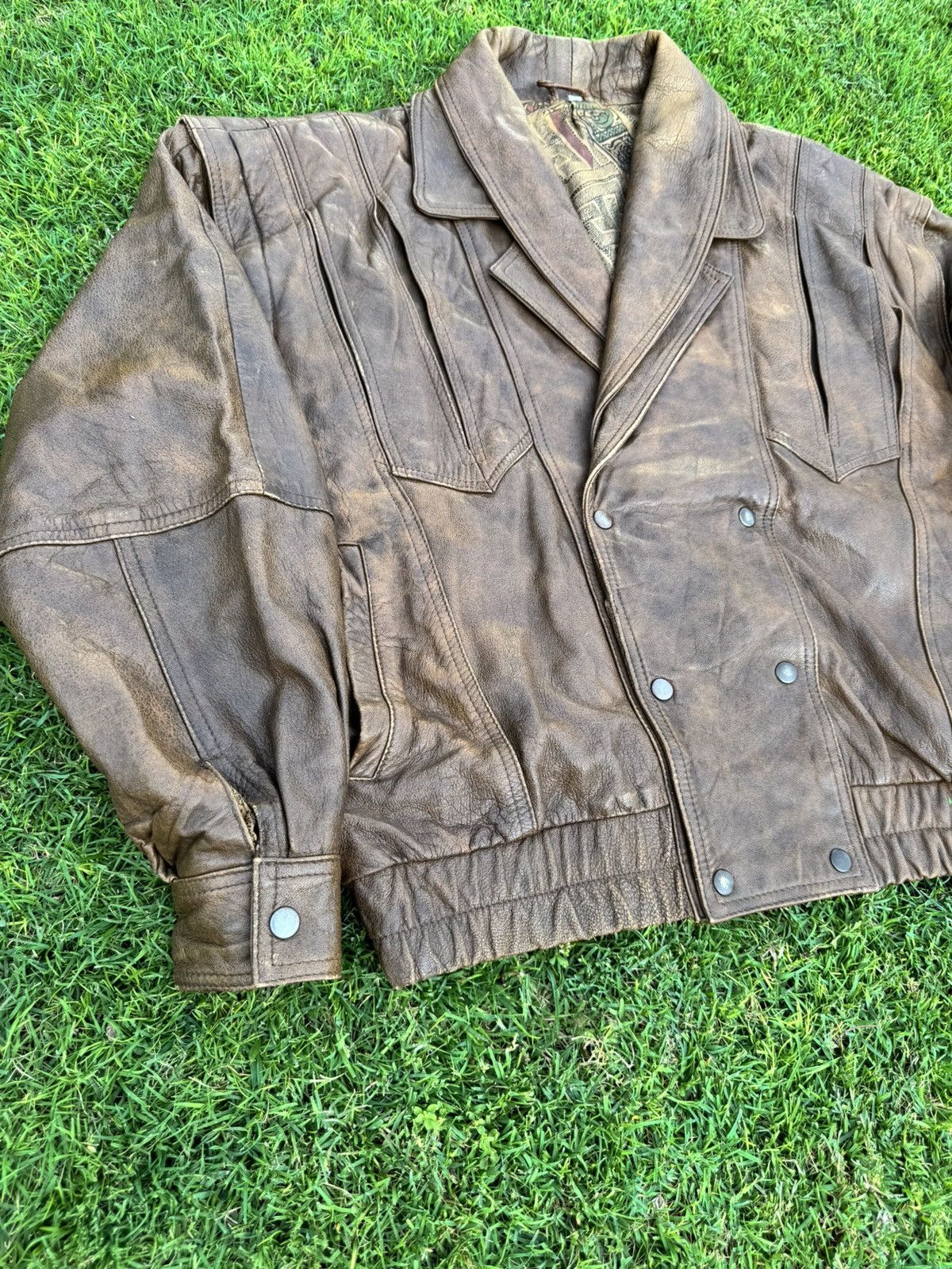 Vintage Vintage jacket echtes leder capia Size US L / EU 52-54 / 3 - 4 Thumbnail