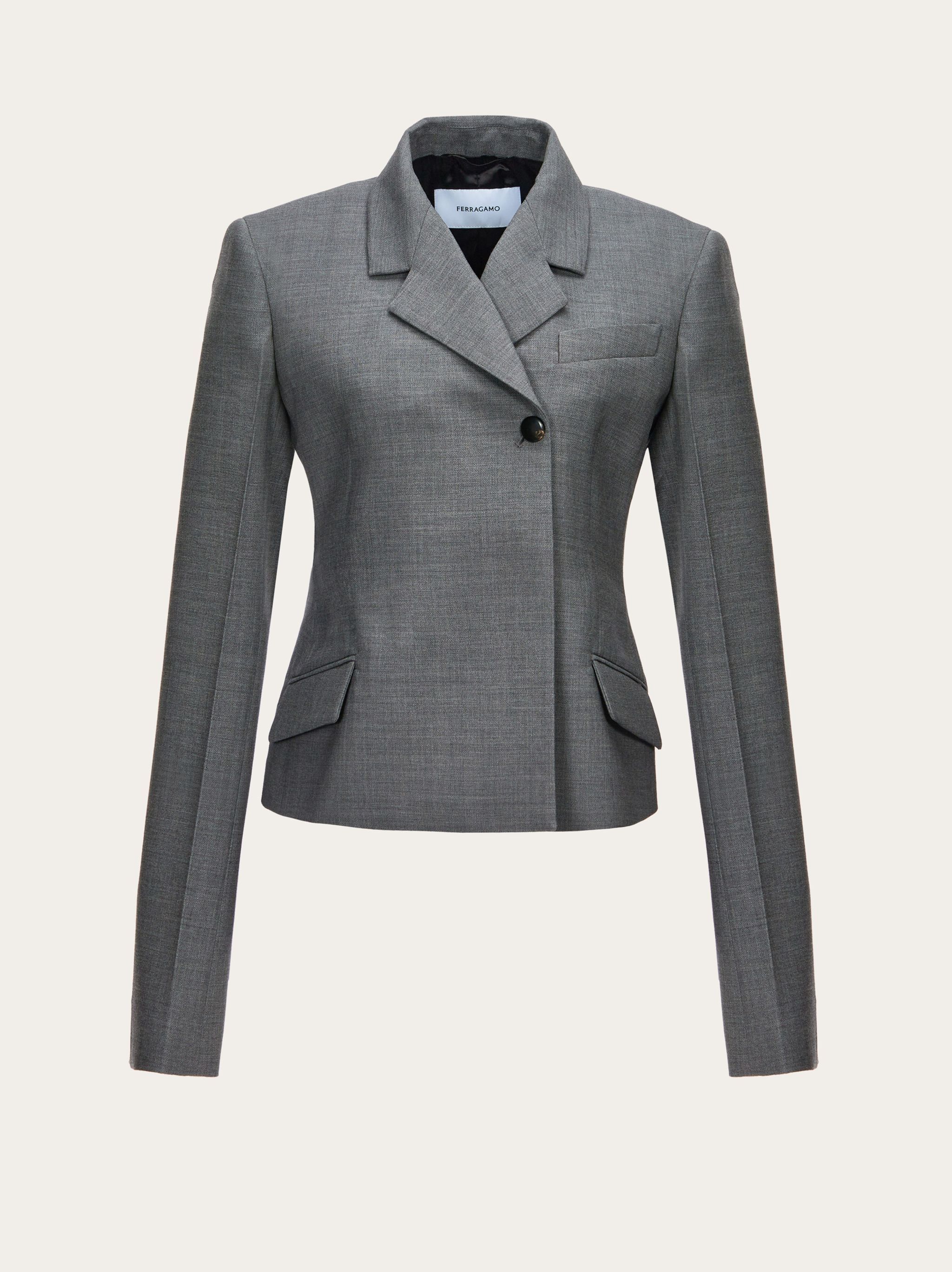 o1s1rm0924 Double Breasted Blazer in Grey