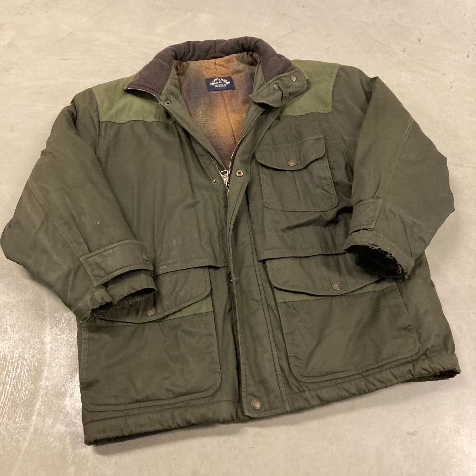 Dockers Vintage flannel lined dockers chore Jacket Size US L / EU 52-54 / 3 - 1 Thumbnail
