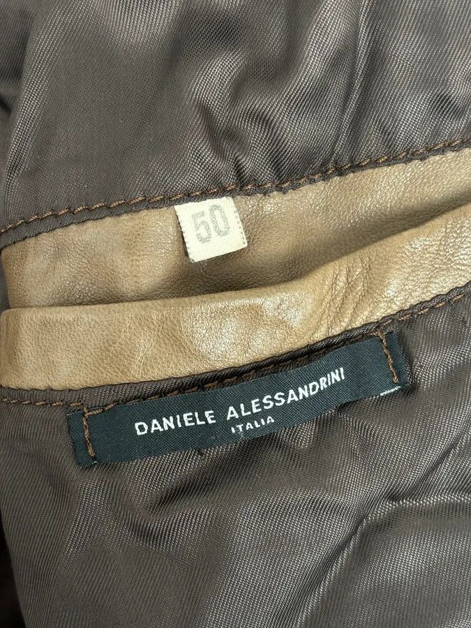 Daniele Alessandrini 2000s Daniele Alessandrini Agent Beige Leather Jacket Size US M / EU 48-50 / 2 - 10 Thumbnail