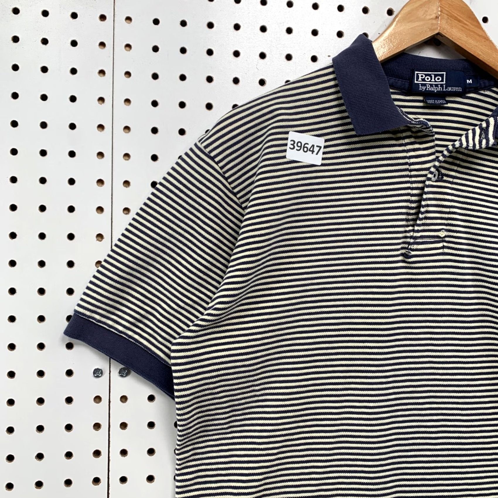 Polo Ralph Lauren VINTAGE Polo Ralph Lauren Collared Shirt Mens Medium Blue White Striped Preppy 20x25.5 Size US M / EU 48-50 / 2 - 6 Thumbnail
