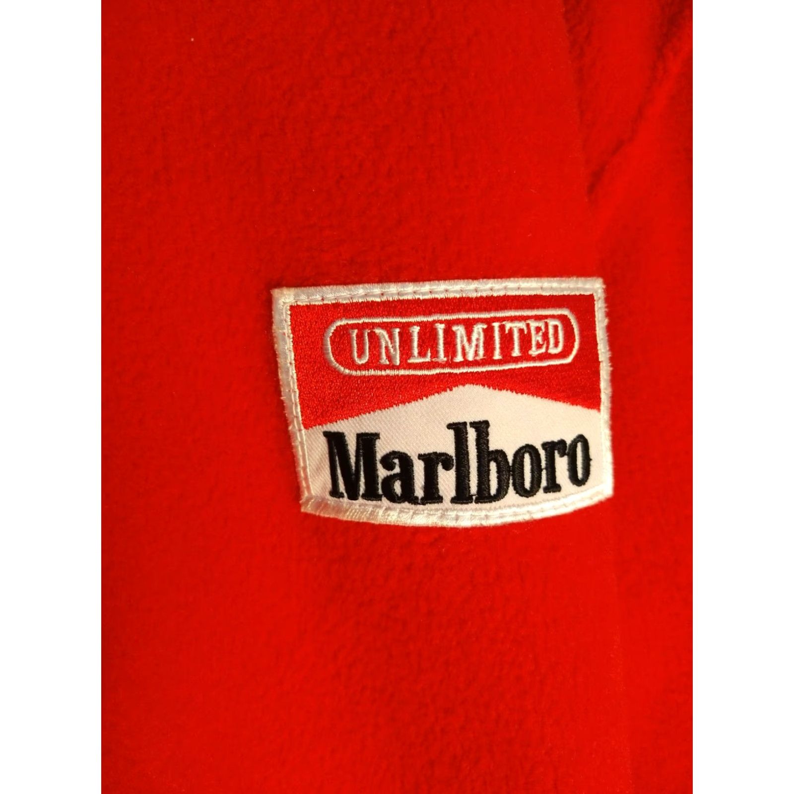 Marlboro VINTAGE Marlboro Unlimited 2 Sided Fleece Grail XL Red Hype 2 Sided Pockets Zipper Marlboro Patch Mens XL Fleece Vintage Hoodie Size US XL / EU 56 / 4 - 2 Thumbnail