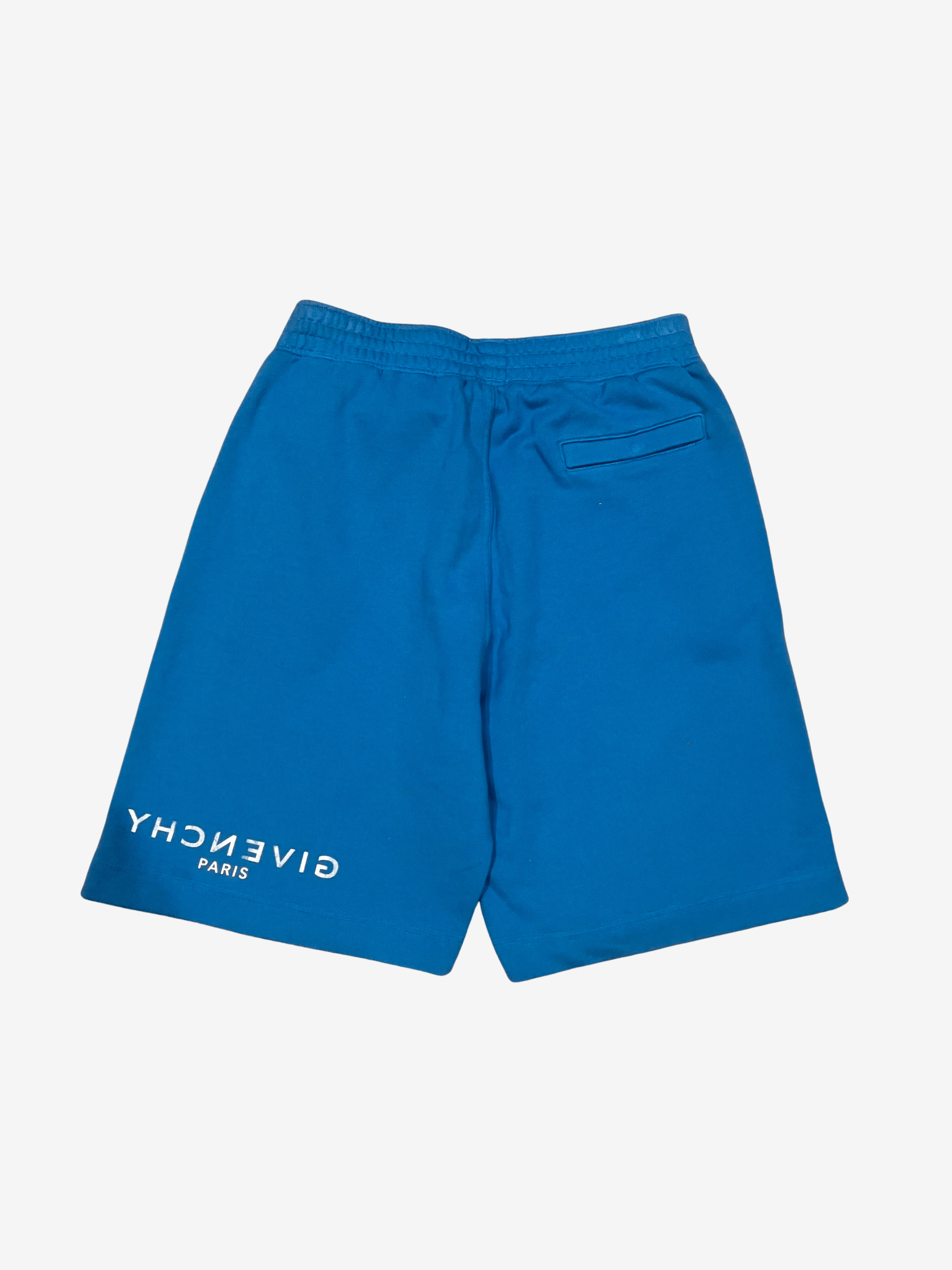Givenchy $798 Givenchy Blue Runway Logo Shorts Medium Size US 34 / EU 50 - 2 Thumbnail