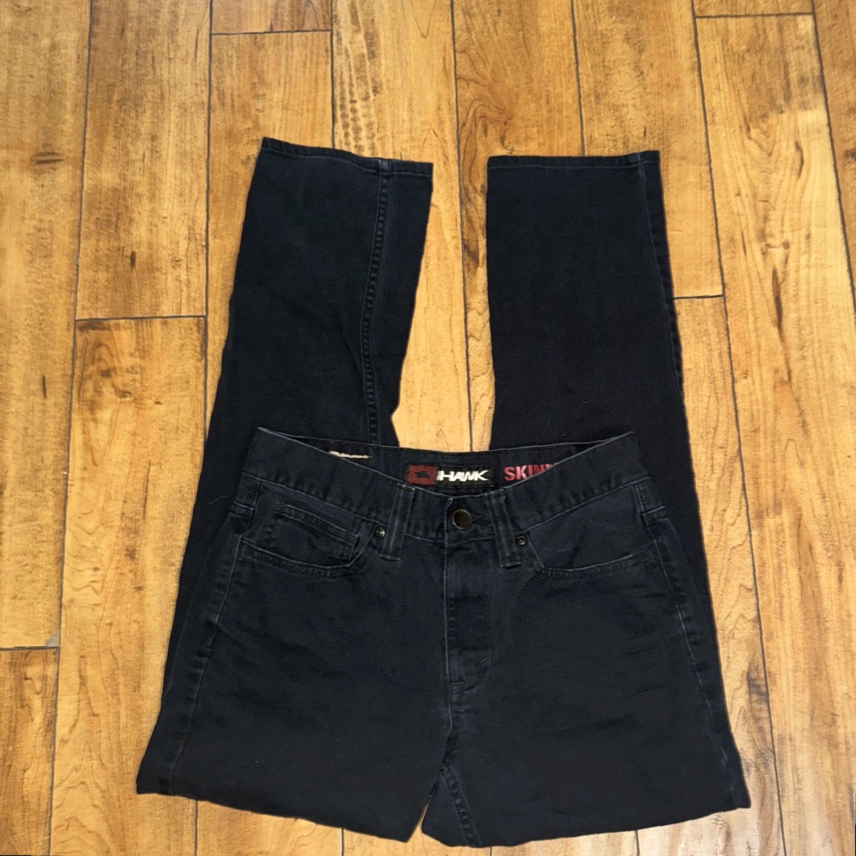Vintage Hawk Jeans Skinny Black 30x30 Men Adult 30 Inseam Regular Size Tony Hawk Skateboarding Size US 30 / EU 46 - 3 Thumbnail