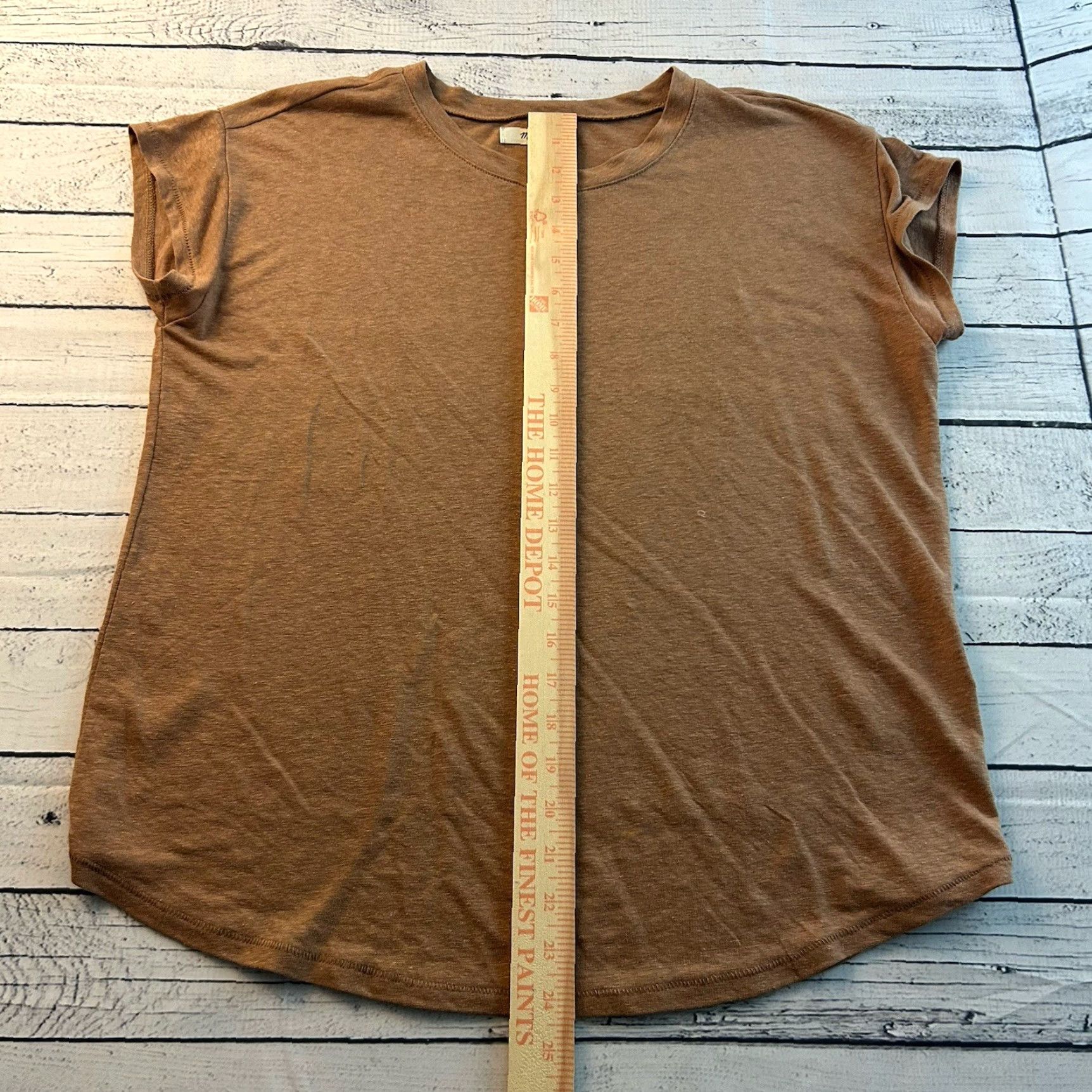 Madewell Madewell Linen Blend Short Sleeve Top Women's XS Tan Brown Shirt Blouse Adult XS Brown Linen Blend Madewell Shirt Womens XS Brown 1960s? Size XS / US 0-2 / IT 36-38 - 3 Thumbnail