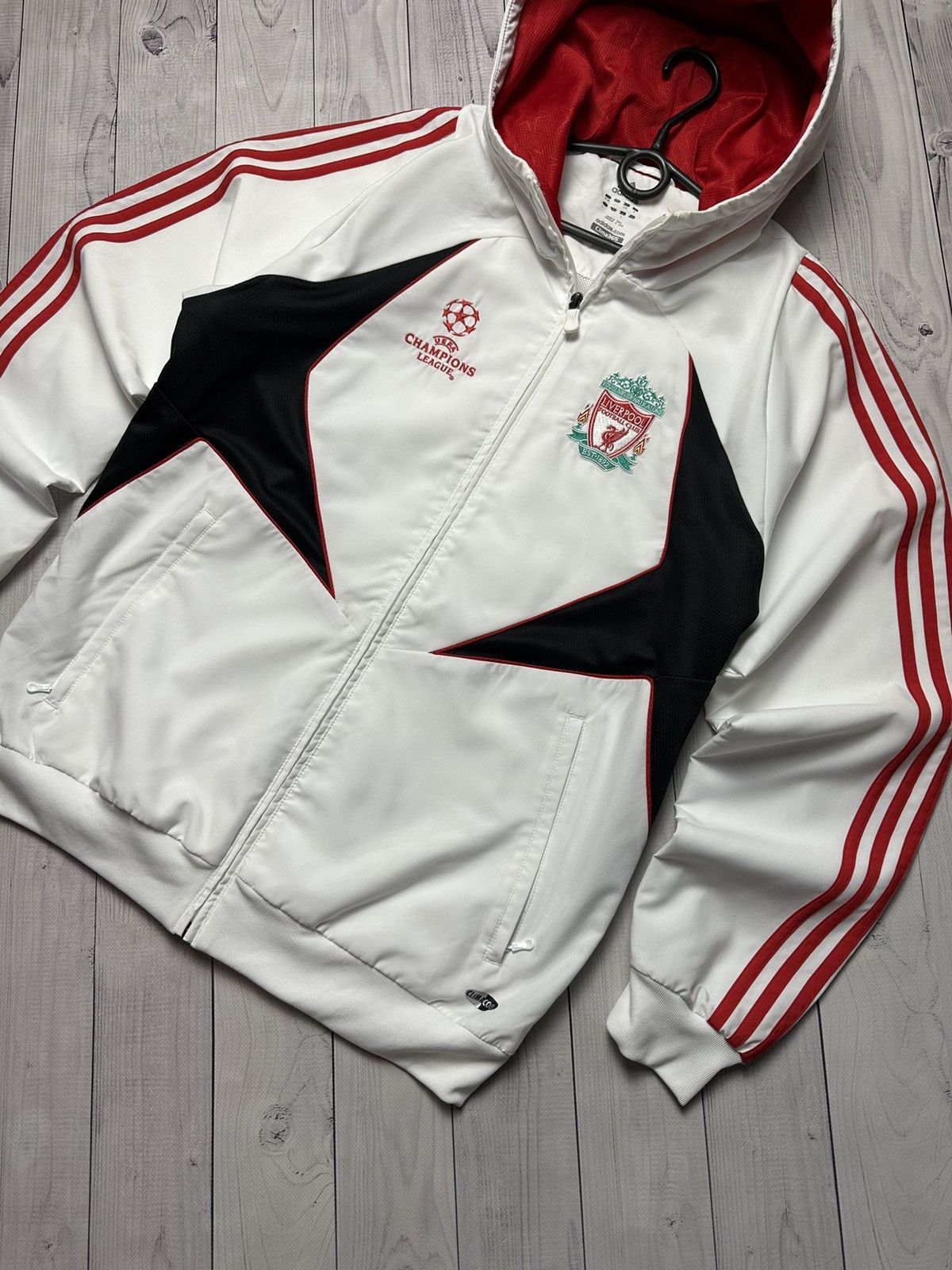 Adidas Soccer Jersey Vintage Vintage adidas Liverpool Champions League jacket logo size S Grailed