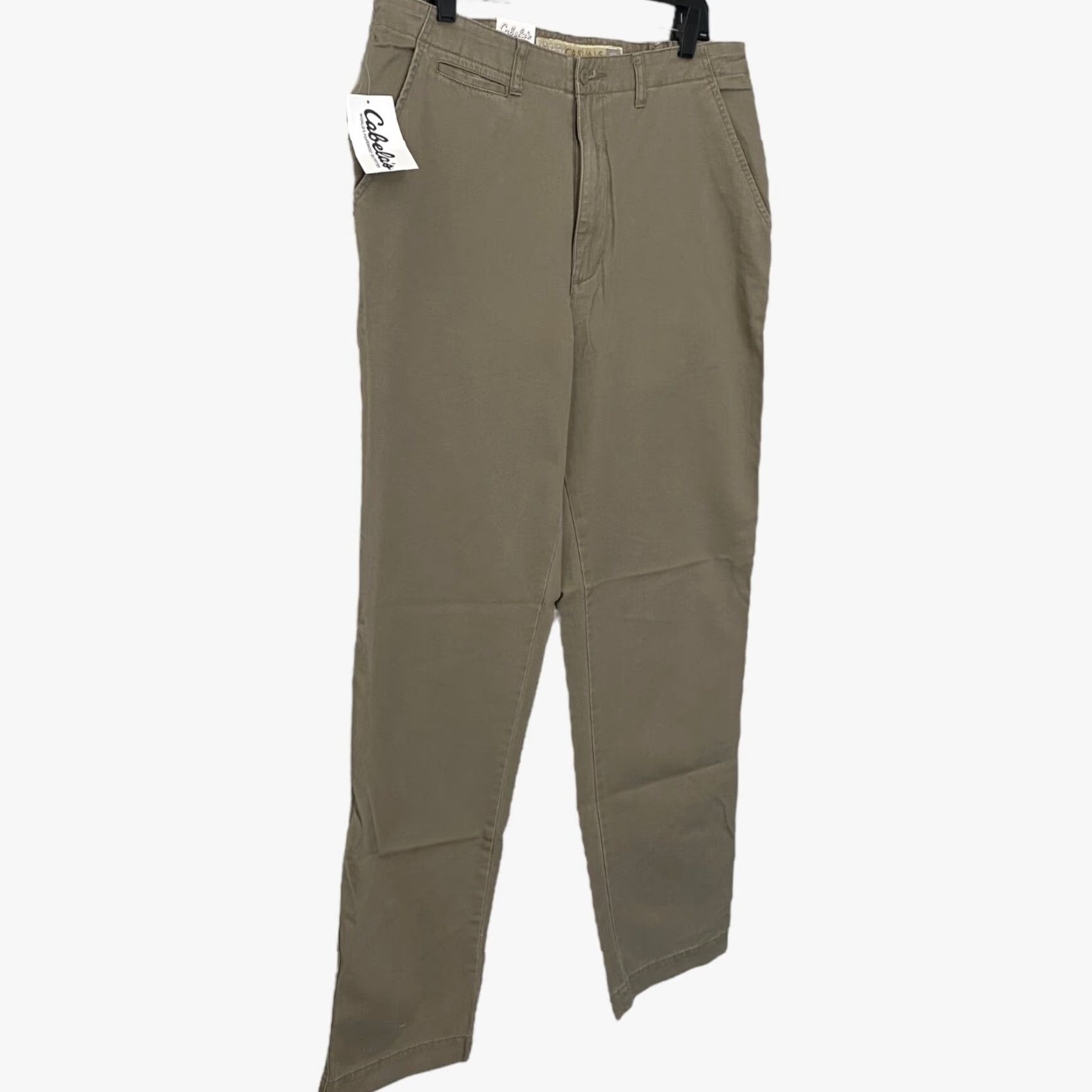 Vintage Cabela's Men’s Khaki Pants Relaxed Fit Cotton-Twill 36X34 Tan Casual Workwear City Nature Size US 36 / EU 52 - 3 Thumbnail