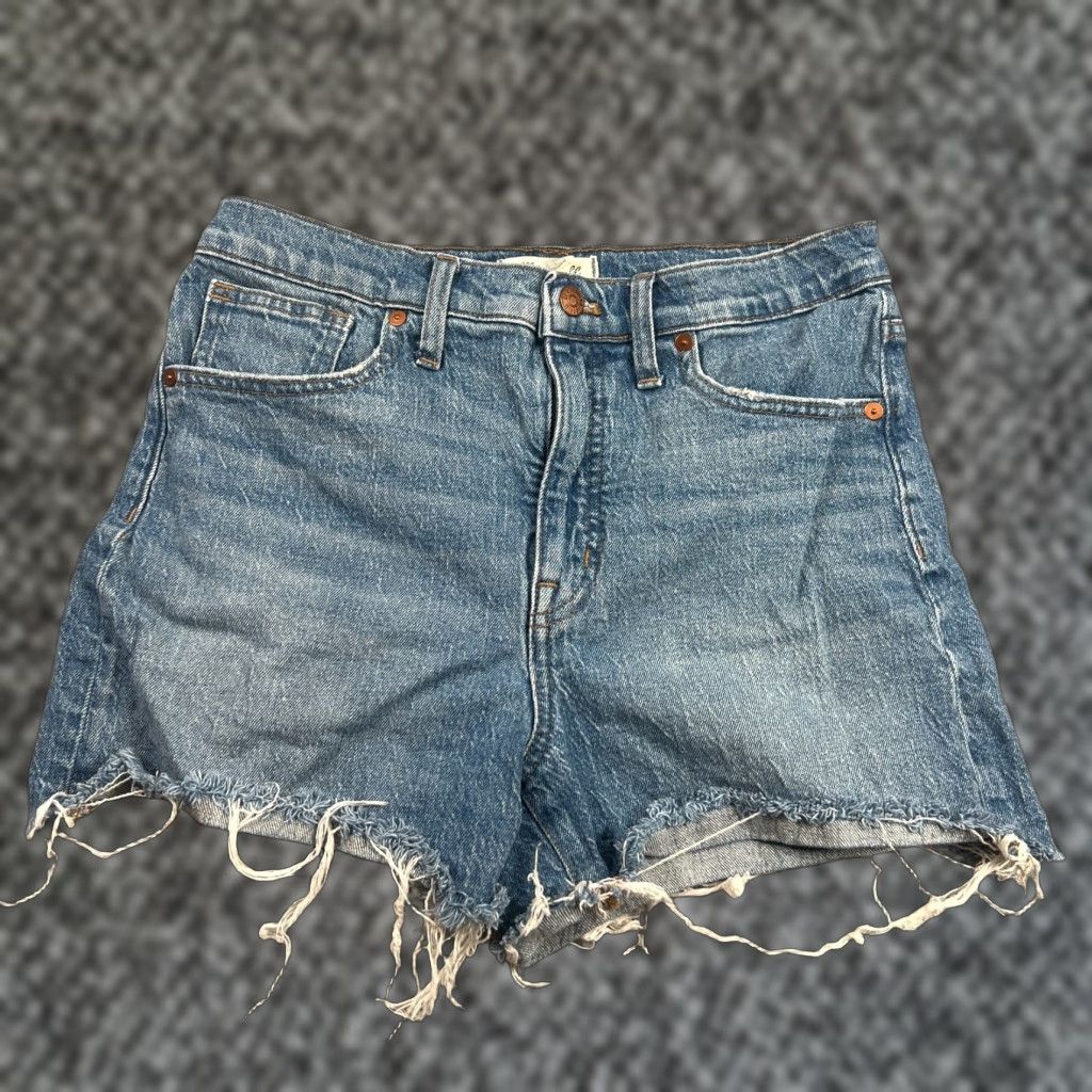 Madewell Madewell Womens High-Rise Denim Shorts Size 29 w/ Raw Hem Size 29" - 1 Thumbnail