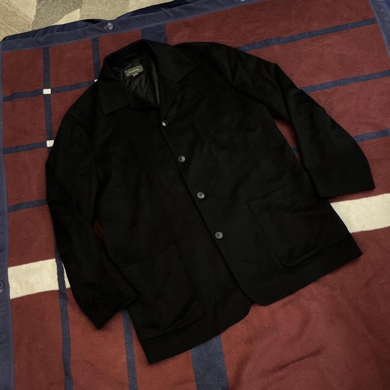 Ermenegildo Zegna Black Cashmere Trench Coat Jacket Very