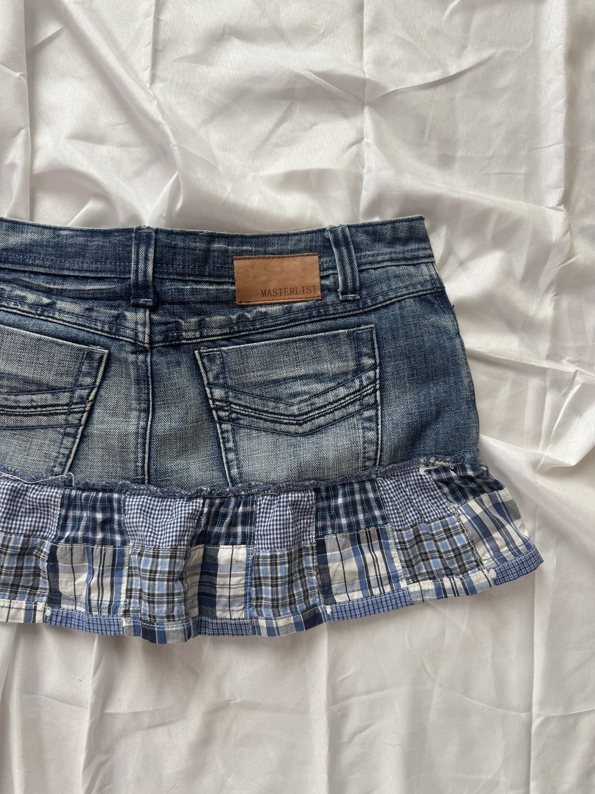 Hysteric Glamour Y2K Super Sexy Cute Pleated Denim Mini Skirt Size 31" - 7 Thumbnail