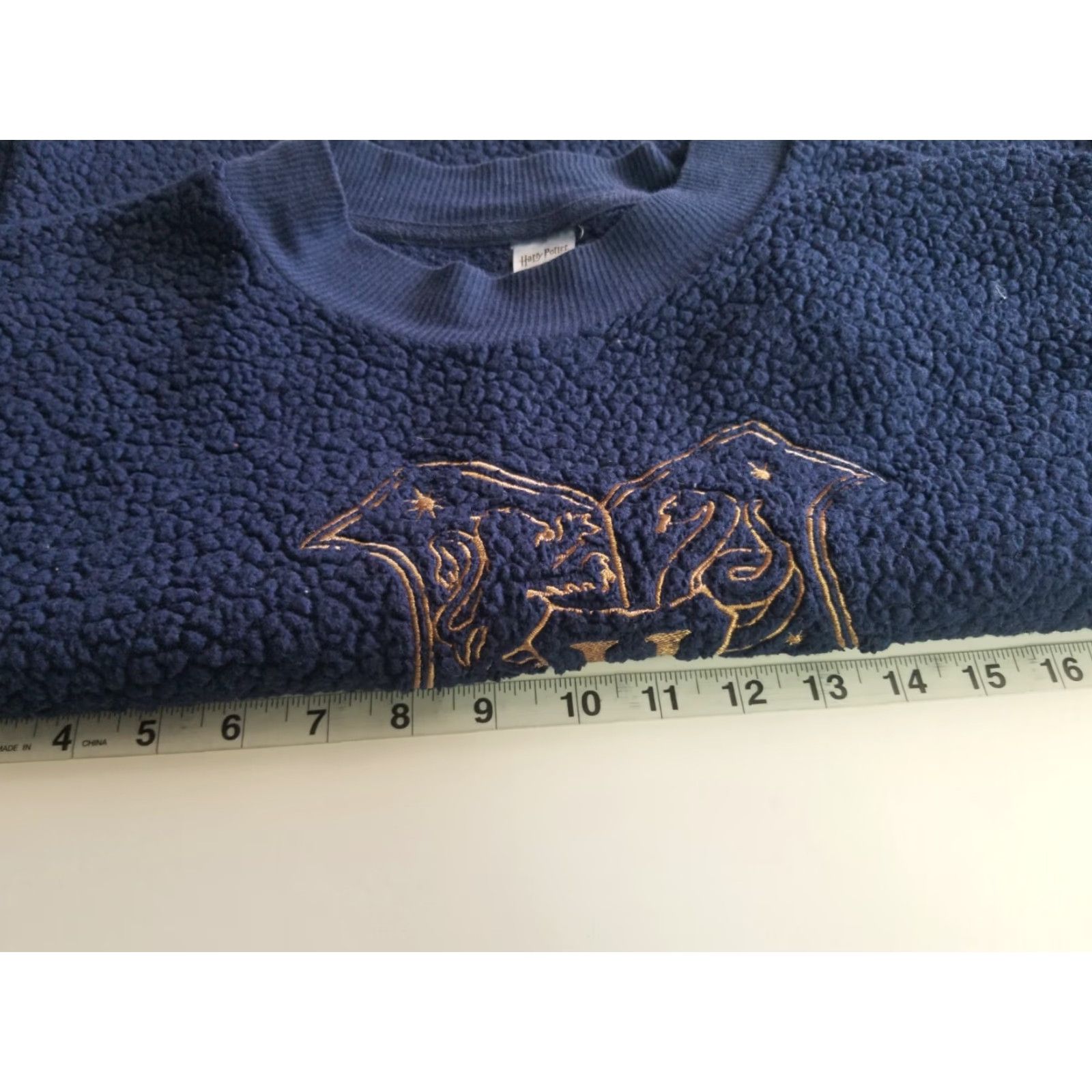 Vintage Harry Potter Pajama Top Sweater Women M Blue Long Sleeve Sleepwear Size M / US 6-8 / IT 42-44 - 4 Thumbnail
