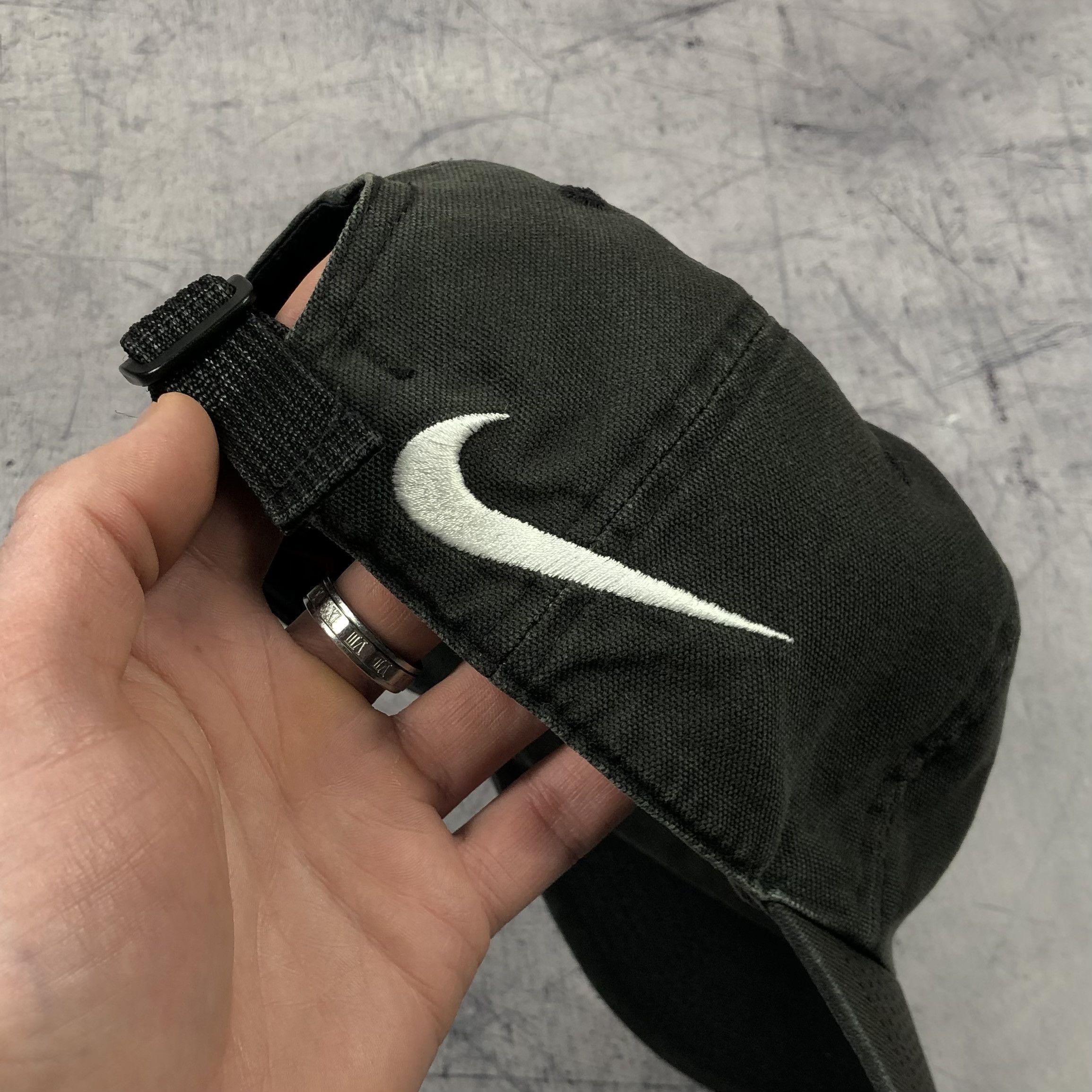 Nike Vintage Y2K Nike Double Swoosh Logo Cap gorpcore drill Size ONE SIZE - 2 Thumbnail