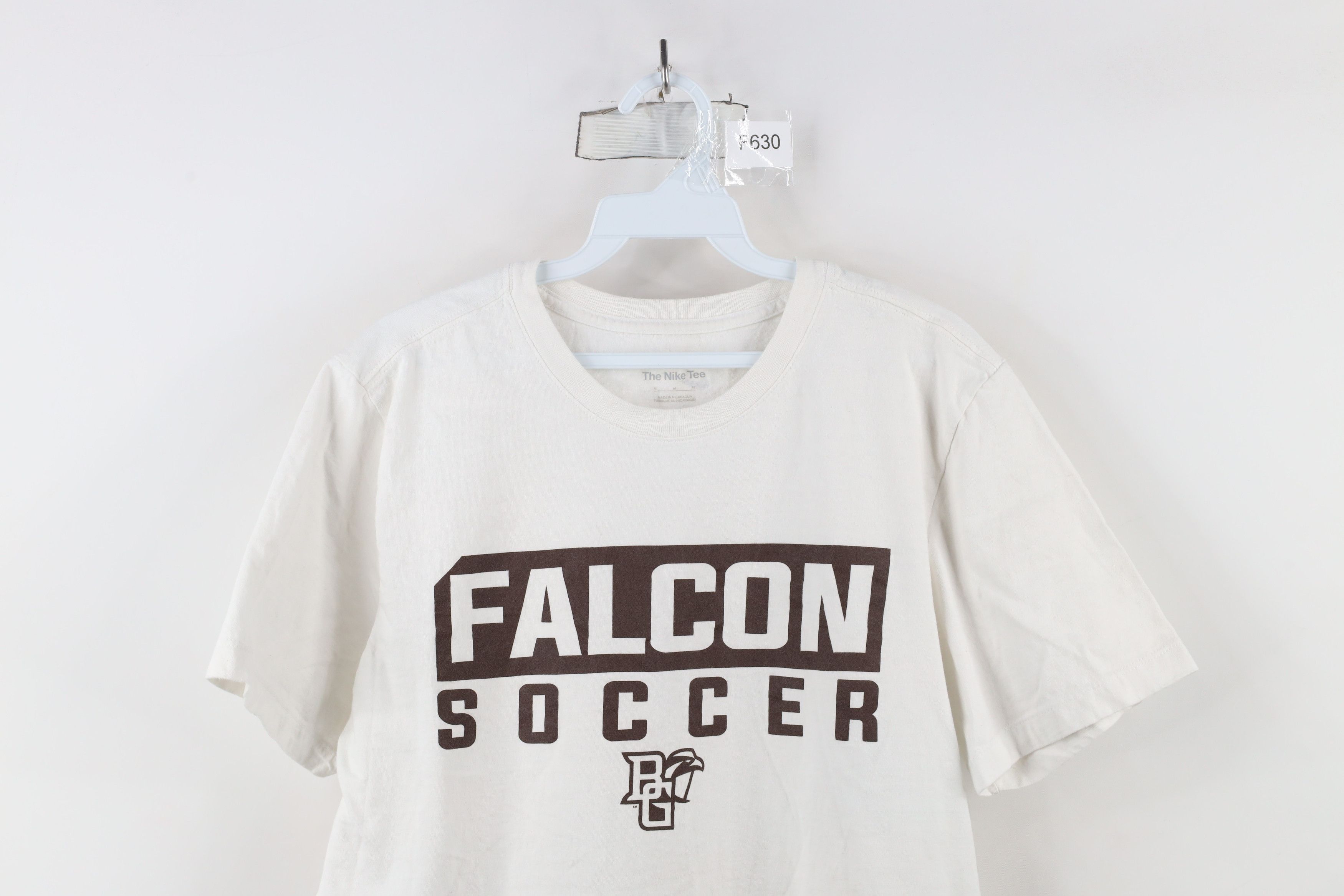 Nike × Vintage Nike Bowling Green State University Soccer T-Shirt White Size US M / EU 48-50 / 2 - 2 Thumbnail