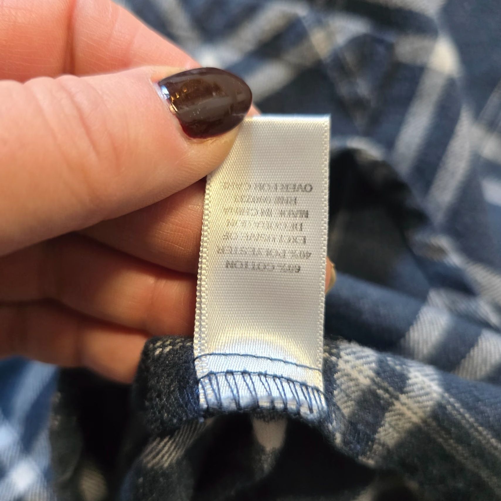 Brandy Melville Brandy Melville Top Womens One Size Gray Plaid Flannel Button Up Casual Capsule Shirt Size ONE SIZE - 7 Thumbnail