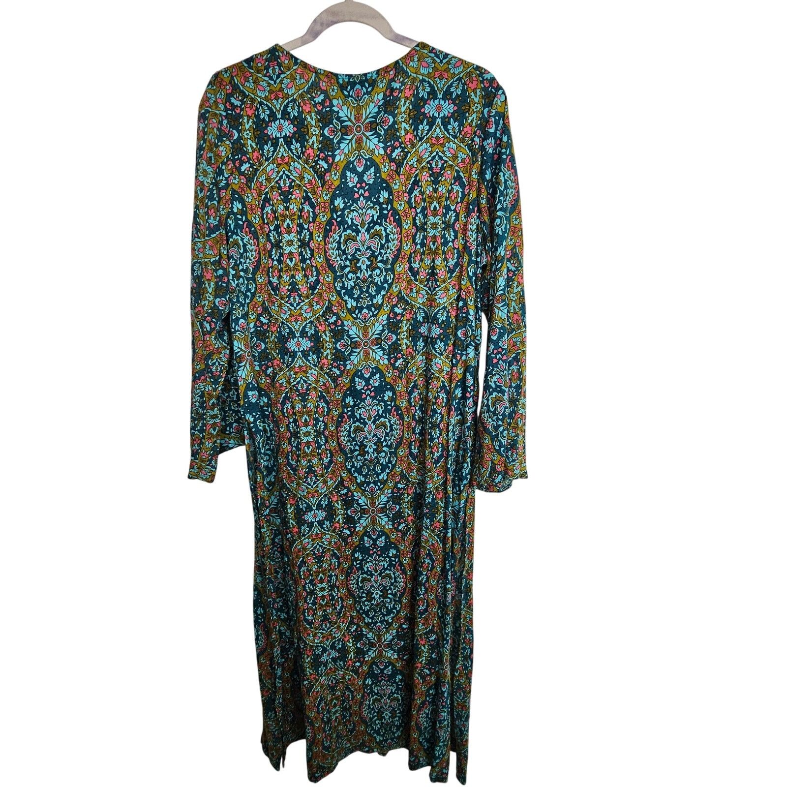 Market World Market Women Boho Maxi Longline Side Split Tunic Top Size ONE SIZE - 9 Thumbnail