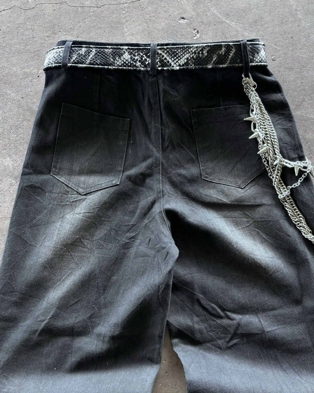 If Six Was Nine × Japanese Brand × Le Grande Bleu (L.G.B.) Ifsixwasnine Lgb Style Washed Blue Flared Denim Pants Size US 27 - 7 Thumbnail