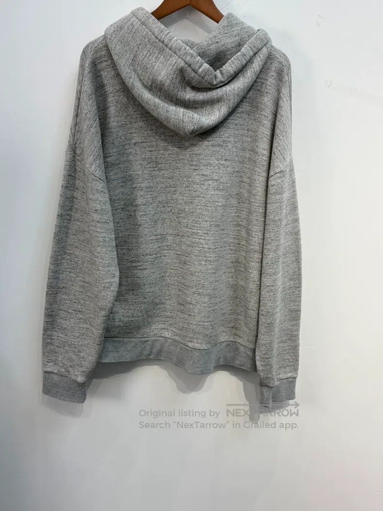 Loewe Loewe Gray embroidered logo long hoodie sweatshirt Size US L / EU 52-54 / 3 - 2 Thumbnail