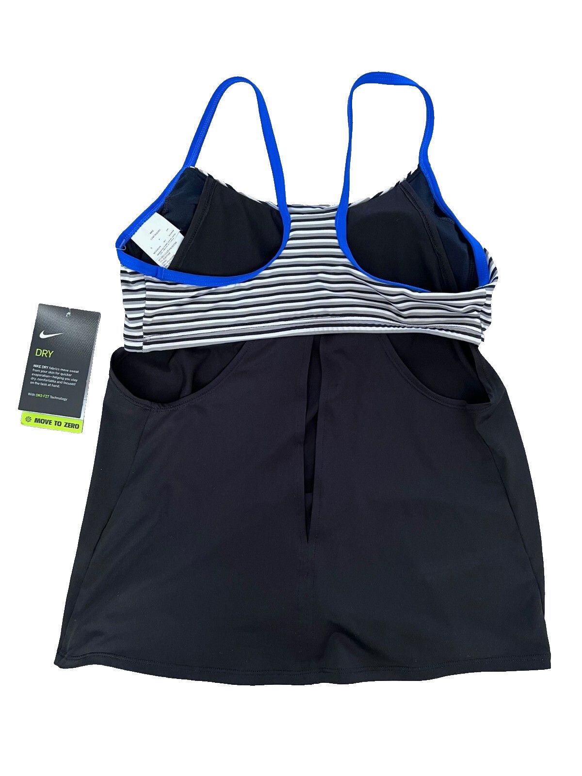 Nike Nike Stripe Layered Tankini Swim Top Black ( S ) Size S / US 4 / IT 40 - 4 Thumbnail