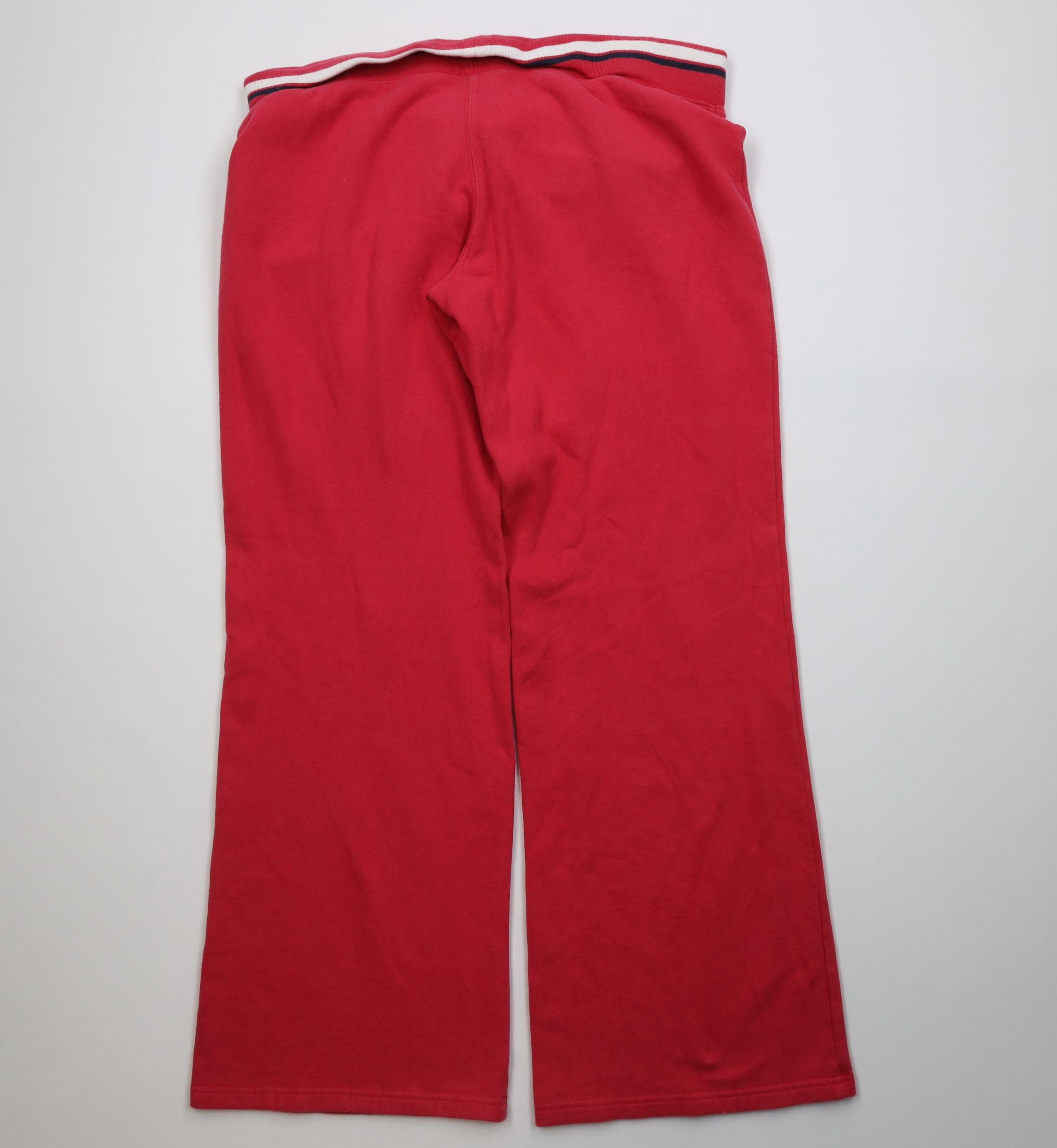 Aeropostale Vintage 90s Y2K Aeropostale Flared Wide Leg Sweatpants Pink Size 37" - 8 Thumbnail