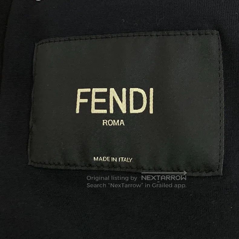 Fendi Fendi Black bee embroidery stand collar zipper long sleeve Size US S / EU 44-46 / 1 - 5 Thumbnail