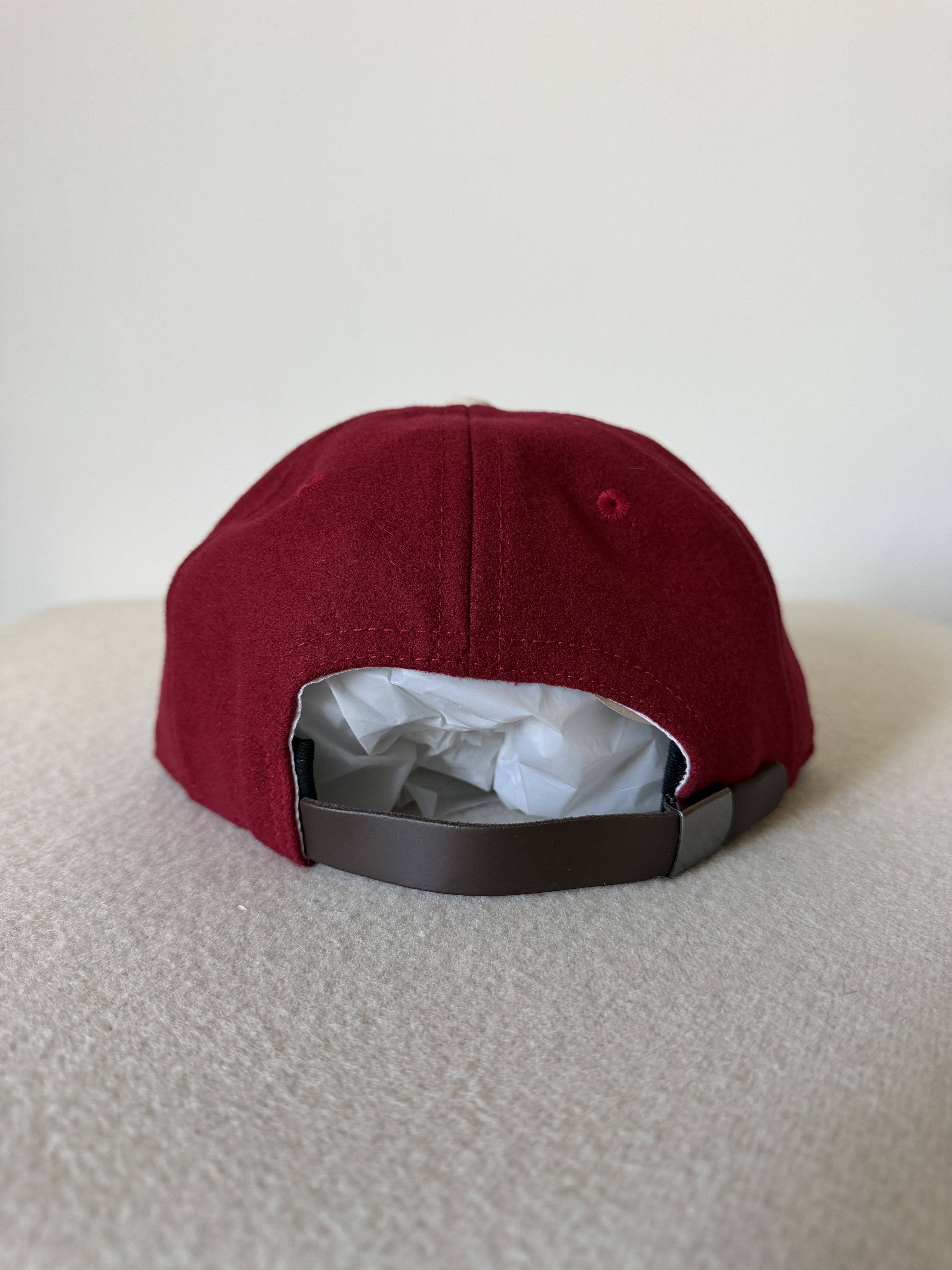 Ebbets Field Flannels Ebbets Field 1975 University of Oklahoma Wool Strapback Hat Size ONE SIZE - 4 Thumbnail