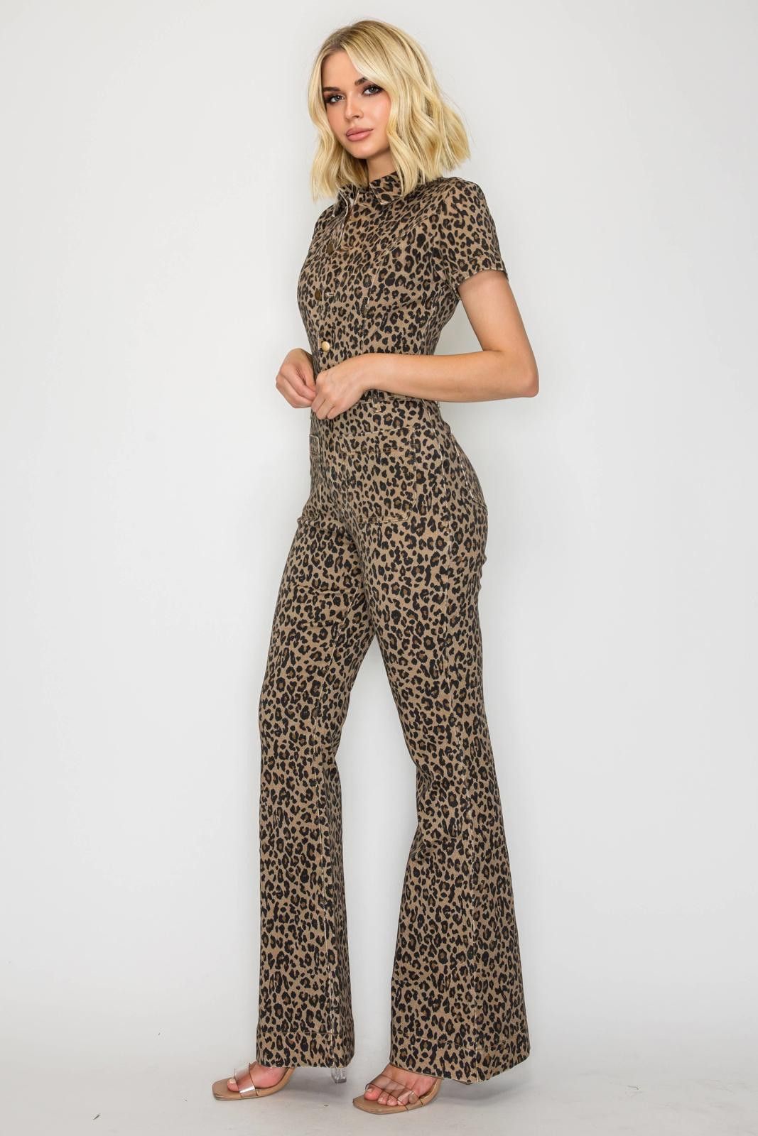 Other Animal Print Stretch Jumpsuit by WFFS Size S / US 4 / IT 40 - 4 Thumbnail