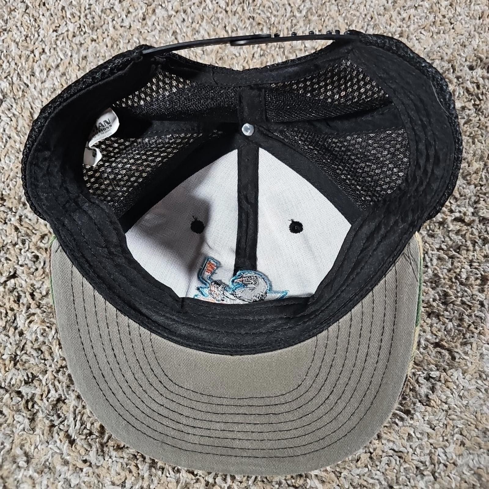 Other SAN DIEGO GULLS HOCKEY GREEN CAMO MESH BACK HAT OSFM Size ONE SIZE - 5 Thumbnail