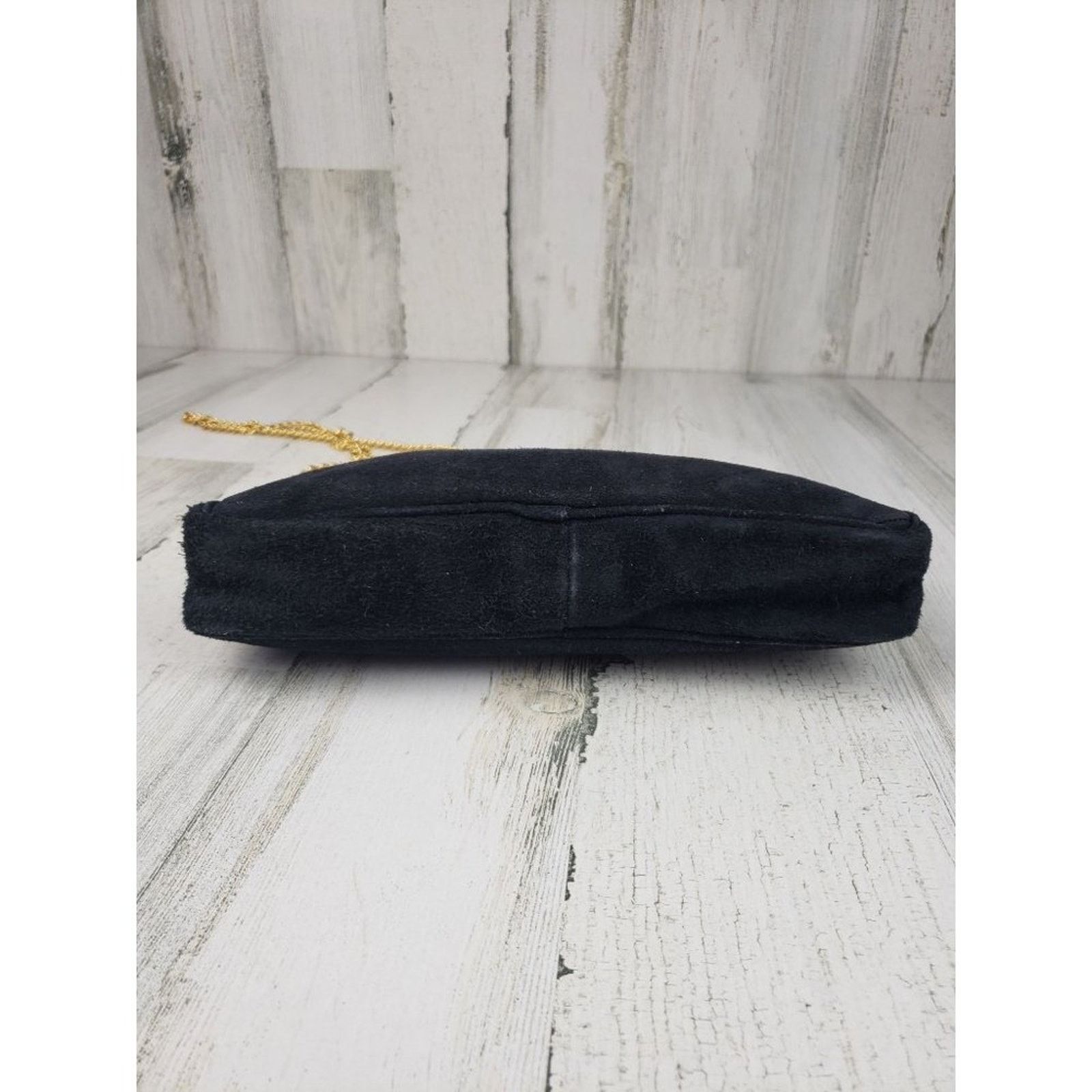 Other Gold-Chain Black Quilted Shoulder Bag Women's Purse Size ONE SIZE - 6 Thumbnail