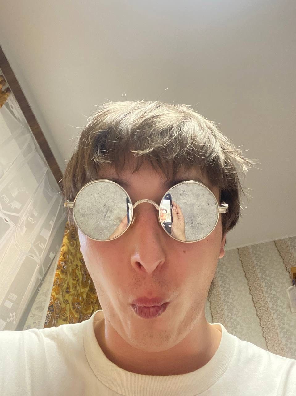 Japanese Brand × Vintage Chrome Sunglasses Glasses Crosses Style USA Style Punks Size ONE SIZE - 2 Thumbnail